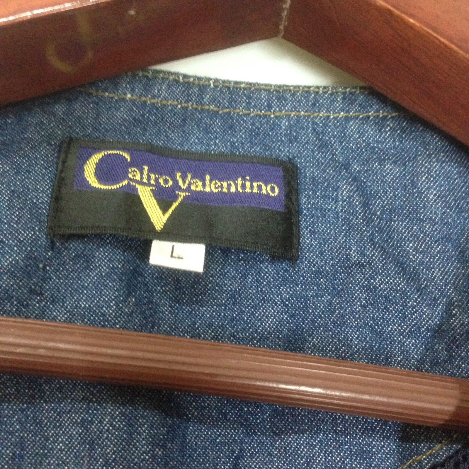 Valentino Calro Valentino Denim Style Vest Jacket Size US L / EU 52-54 / 3 - 5 Thumbnail