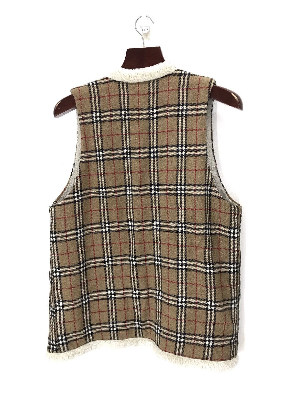 Other × Vintage 🔥Need gone today!! Vintage nova check sherpa unbotton vest Size US M / EU 48-50 / 2 - 2 Thumbnail