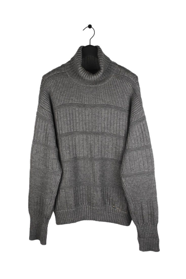 Louis Vuitton Authentic Mens Sweater Turtleneck Wool Gray Size XL