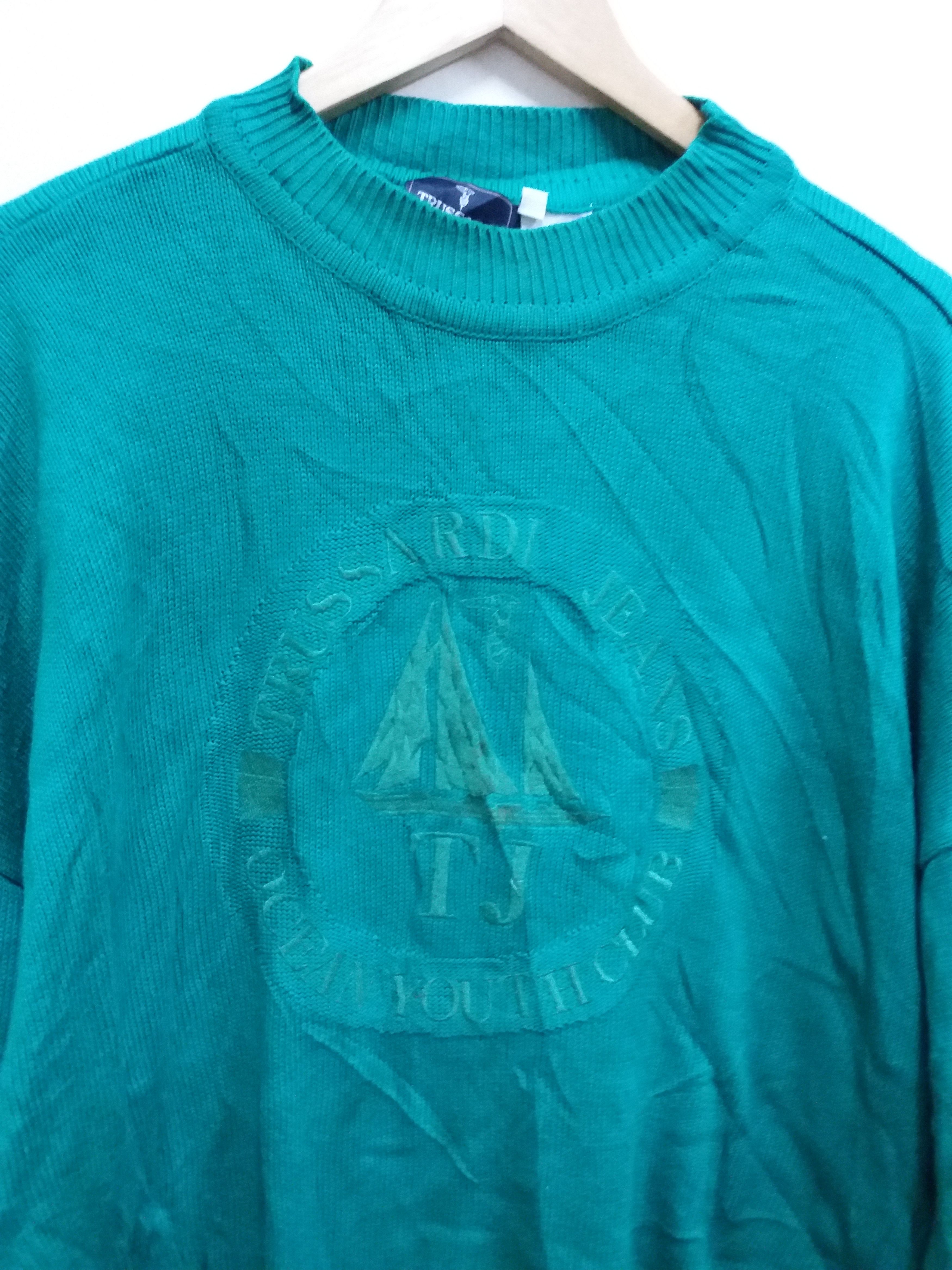 Trussardi Trussardi jeans knitwear sweater ocean youth club Size US L / EU 52-54 / 3 - 3 Thumbnail
