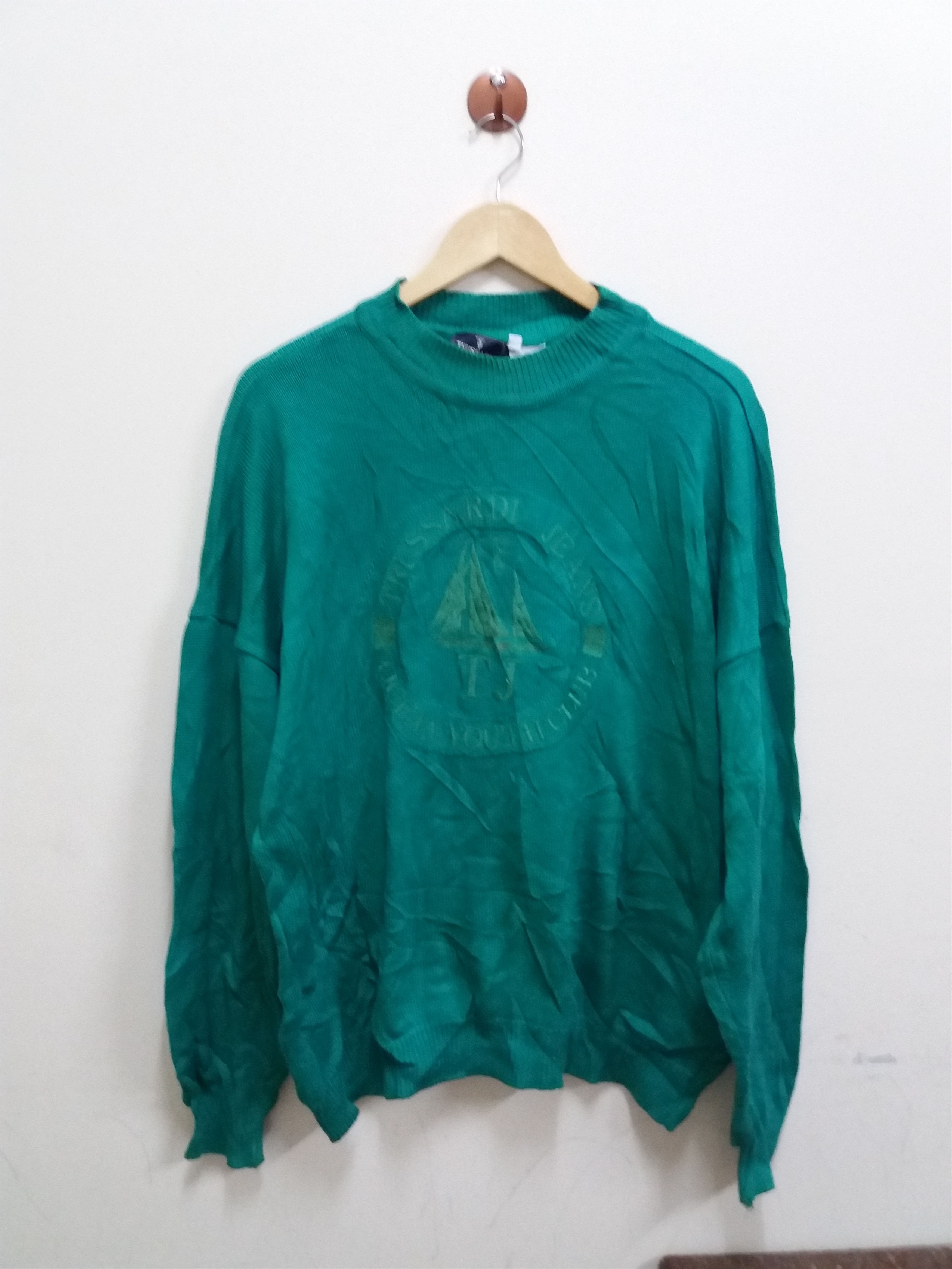 Trussardi Trussardi jeans knitwear sweater ocean youth club Size US L / EU 52-54 / 3 - 1 Thumbnail