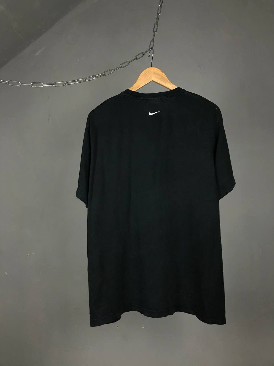 Nike × Vintage Nike swoosh streetwear vintage center logo tee Size US L / EU 52-54 / 3 - 4 Thumbnail