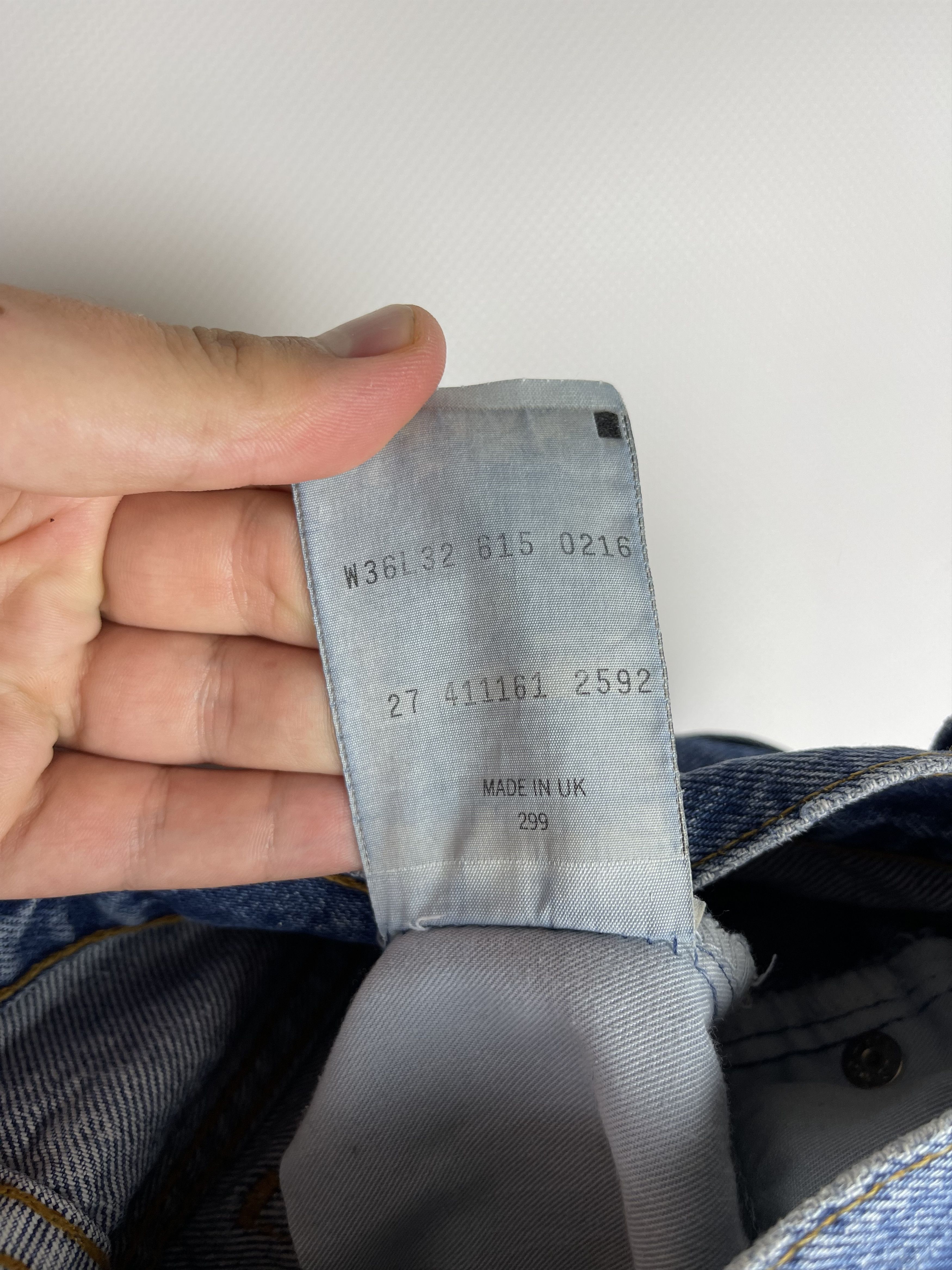 Levi's Vintage 90’s 615 Orange Tab Levis Denim Jeans Made in UK Size US 36 / EU 52 - 12 Thumbnail