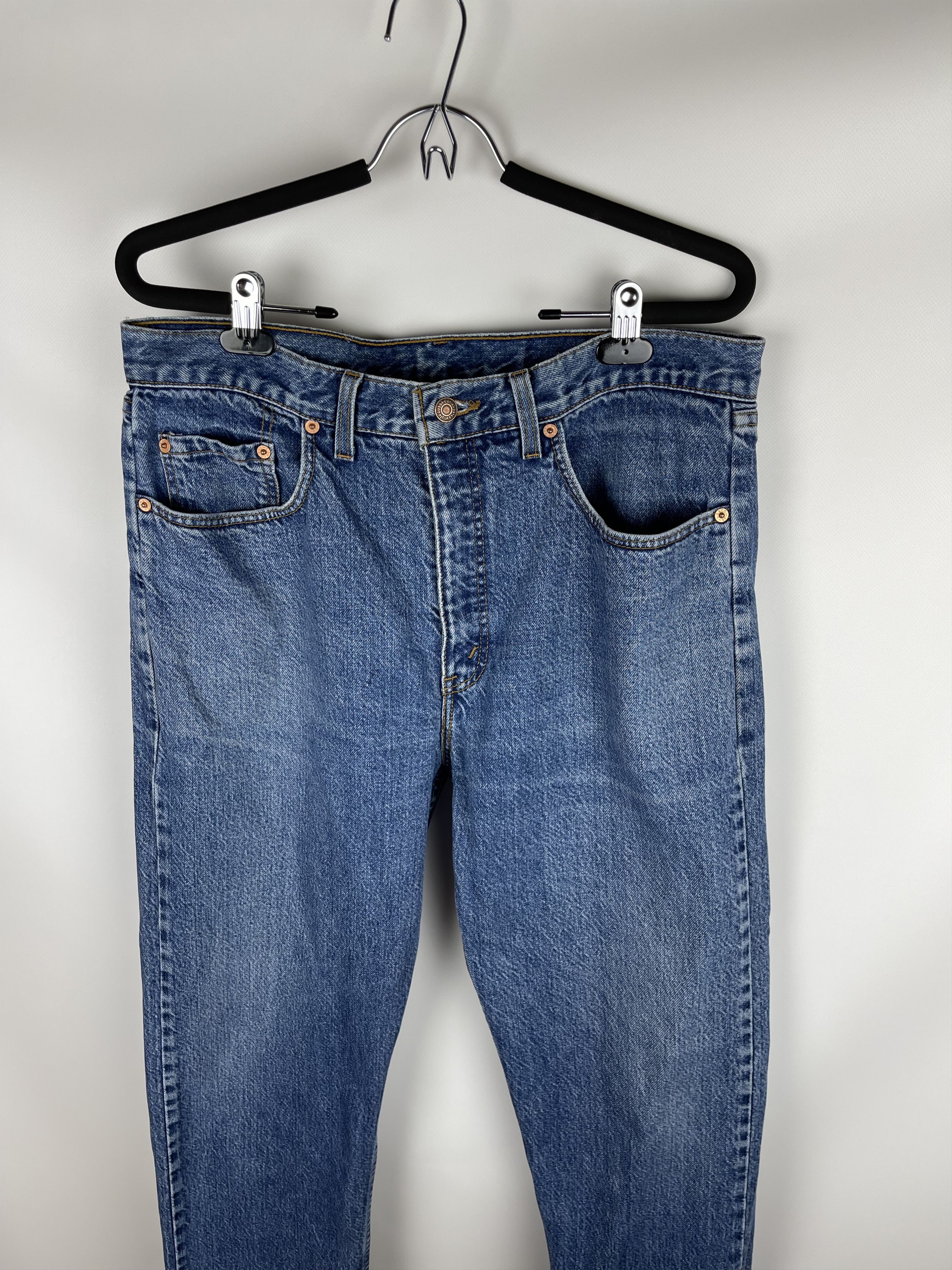 Levi's Vintage 90’s 615 Orange Tab Levis Denim Jeans Made in UK Size US 36 / EU 52 - 5 Thumbnail