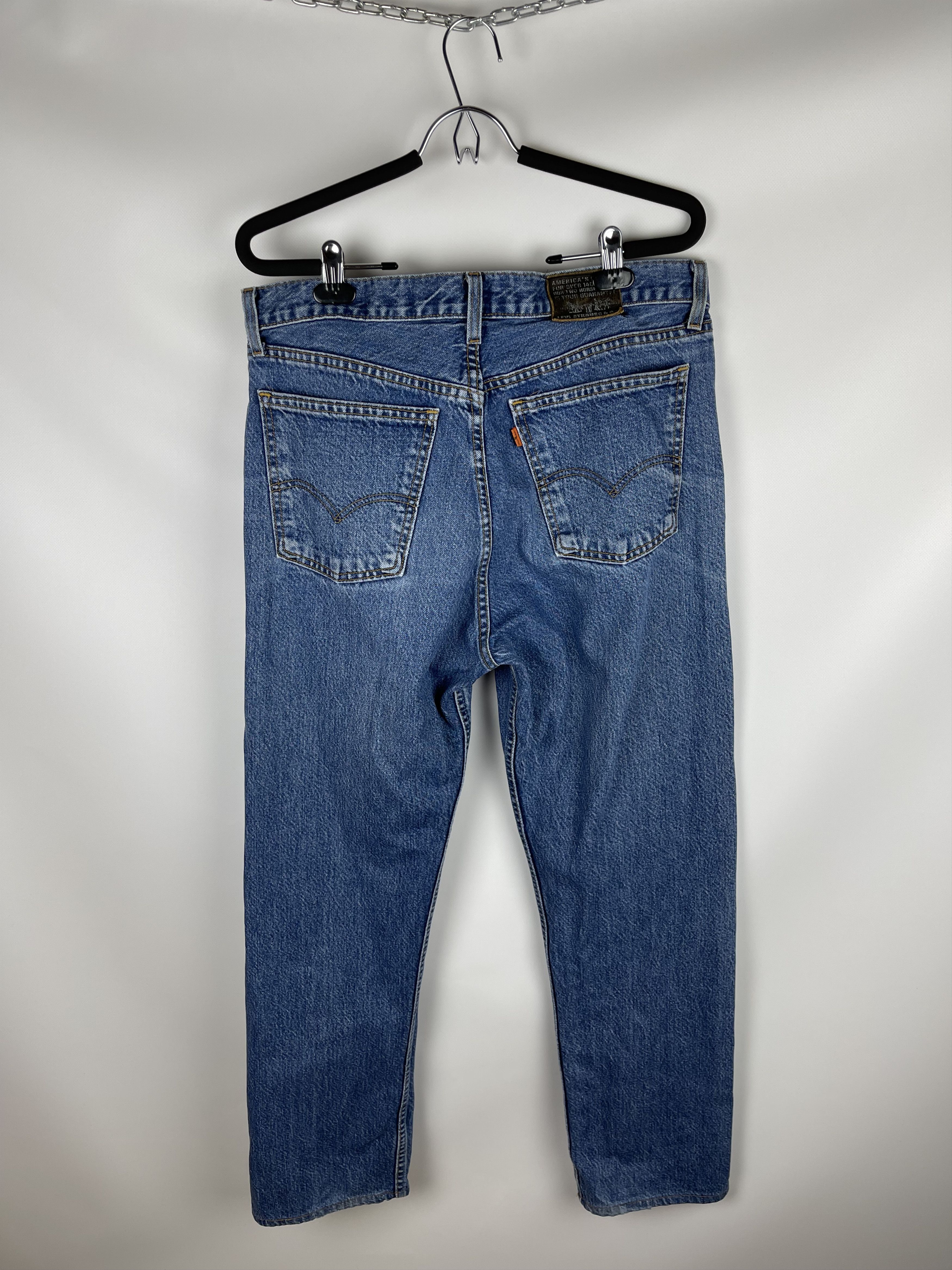 Levi's Vintage 90’s 615 Orange Tab Levis Denim Jeans Made in UK Size US 36 / EU 52 - 1 Thumbnail