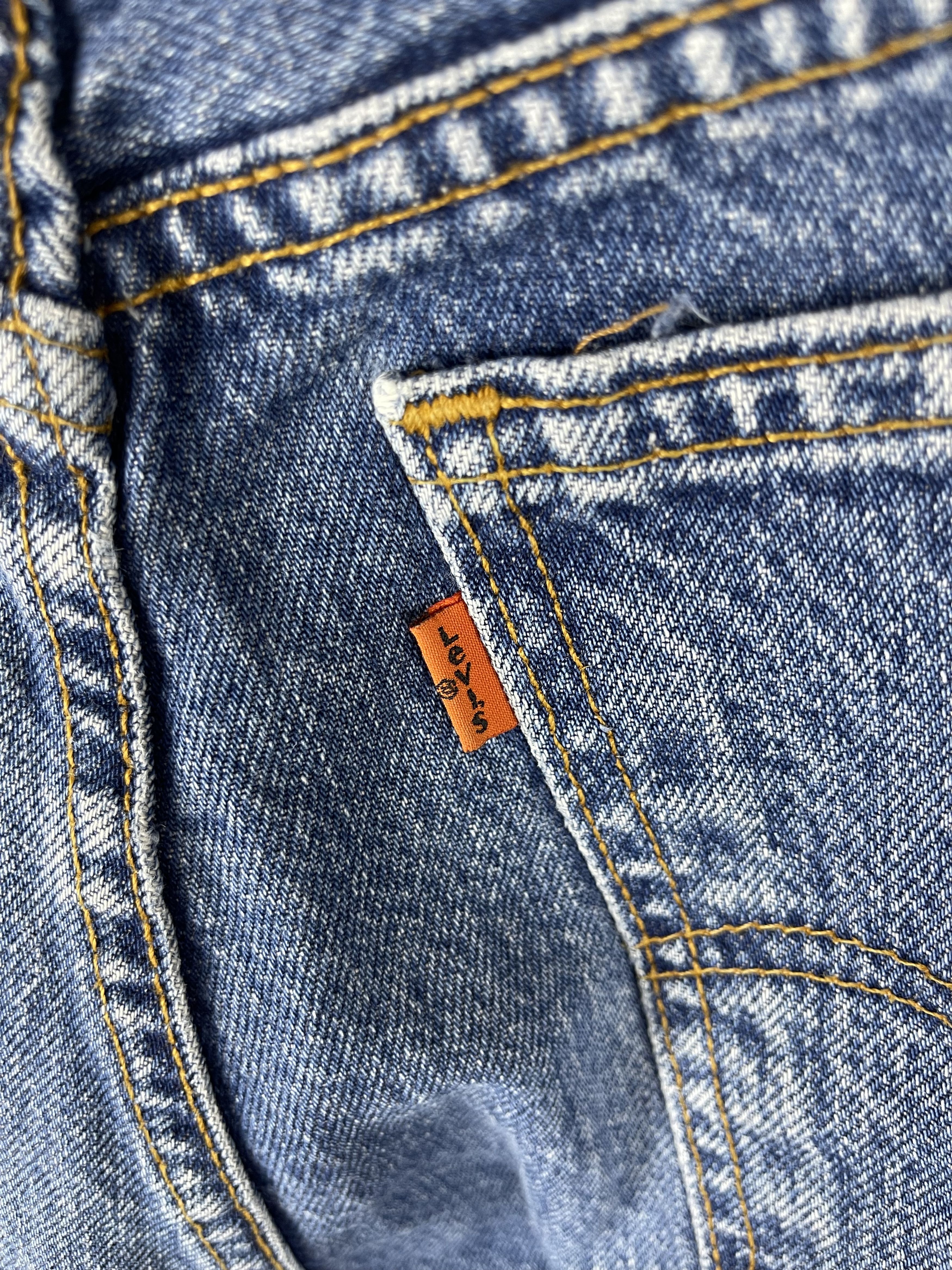 Levi's Vintage 90’s 615 Orange Tab Levis Denim Jeans Made in UK Size US 36 / EU 52 - 10 Thumbnail
