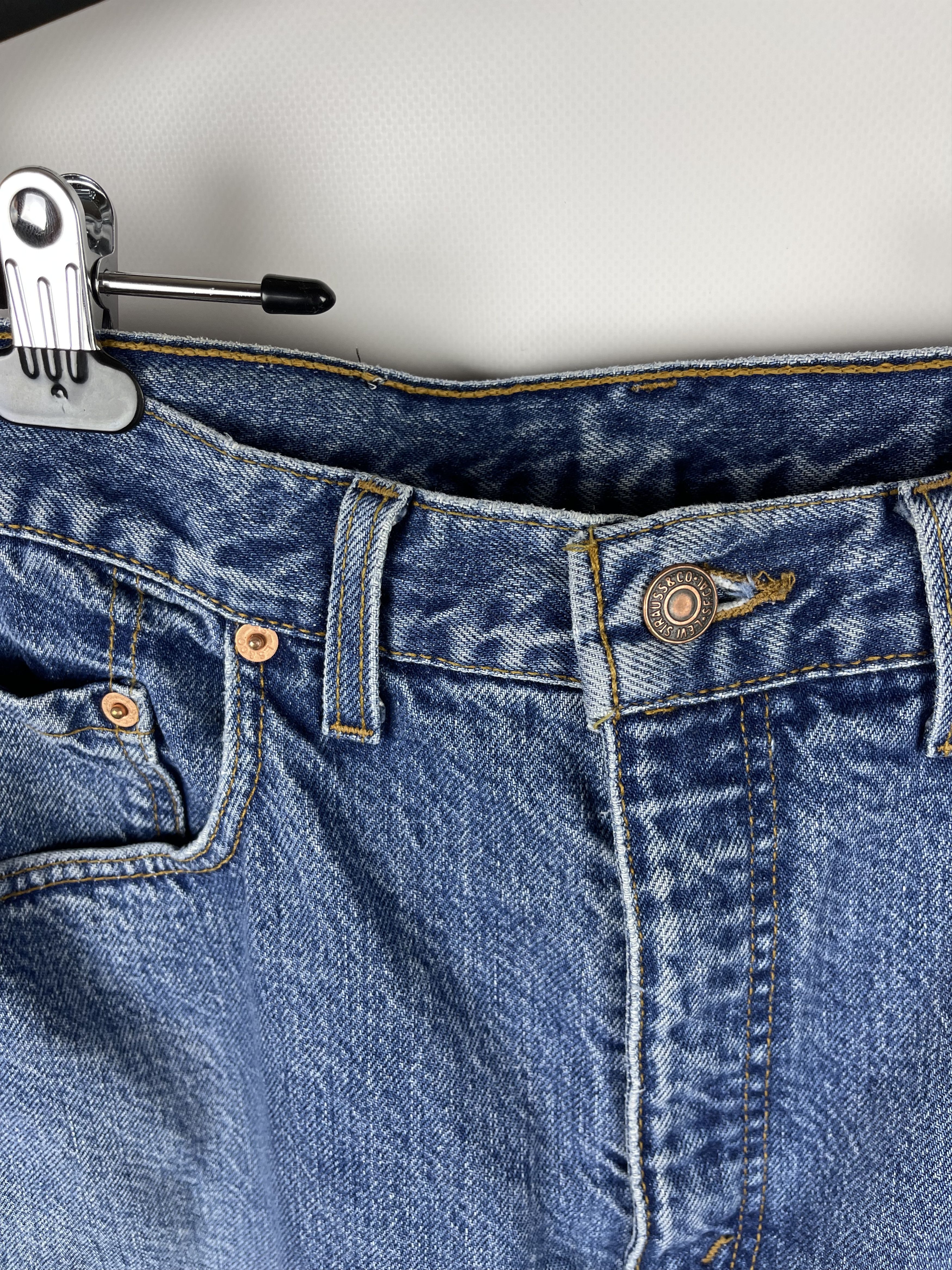 Levi's Vintage 90’s 615 Orange Tab Levis Denim Jeans Made in UK Size US 36 / EU 52 - 6 Thumbnail