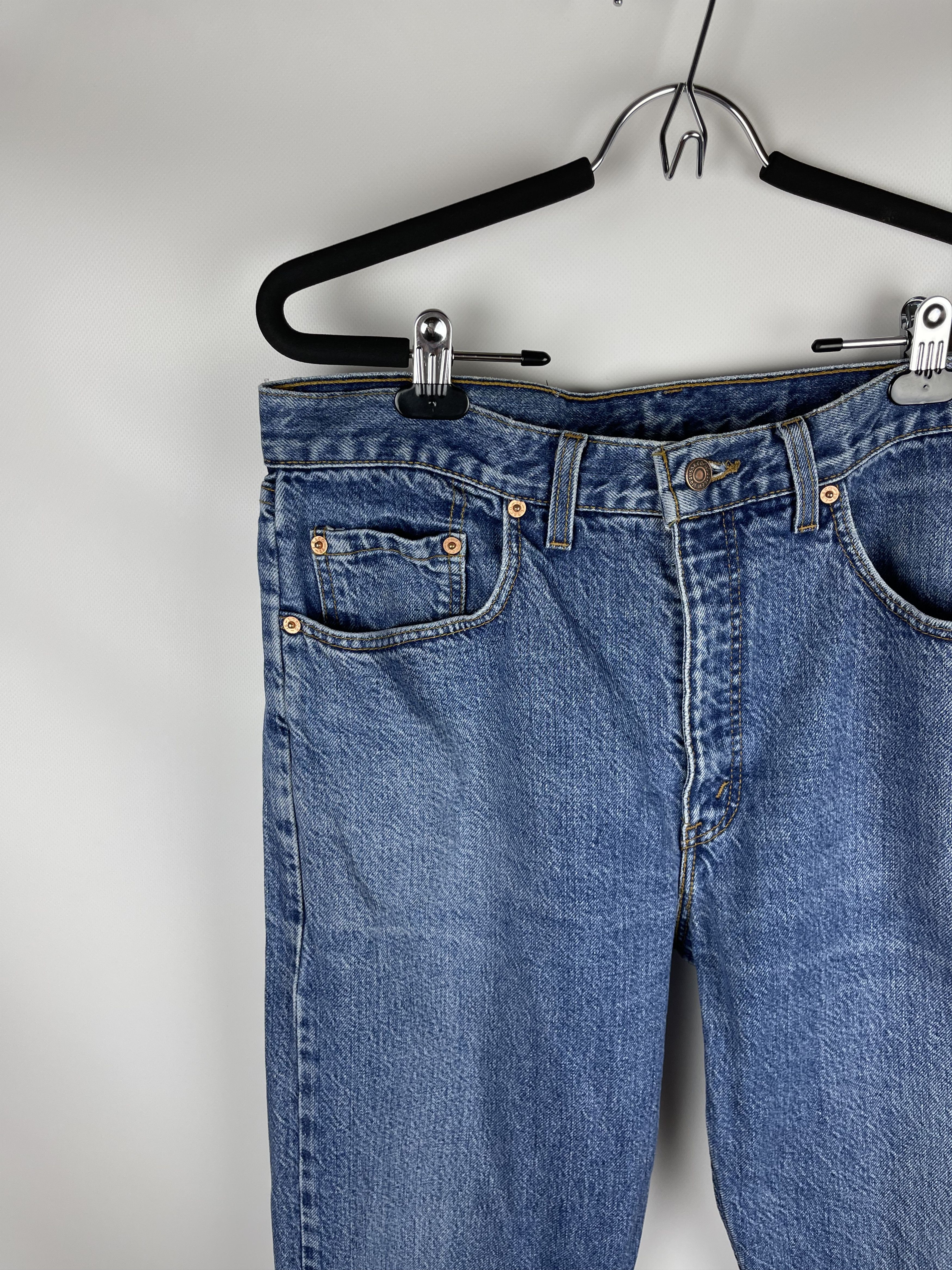Levi's Vintage 90’s 615 Orange Tab Levis Denim Jeans Made in UK Size US 36 / EU 52 - 3 Thumbnail