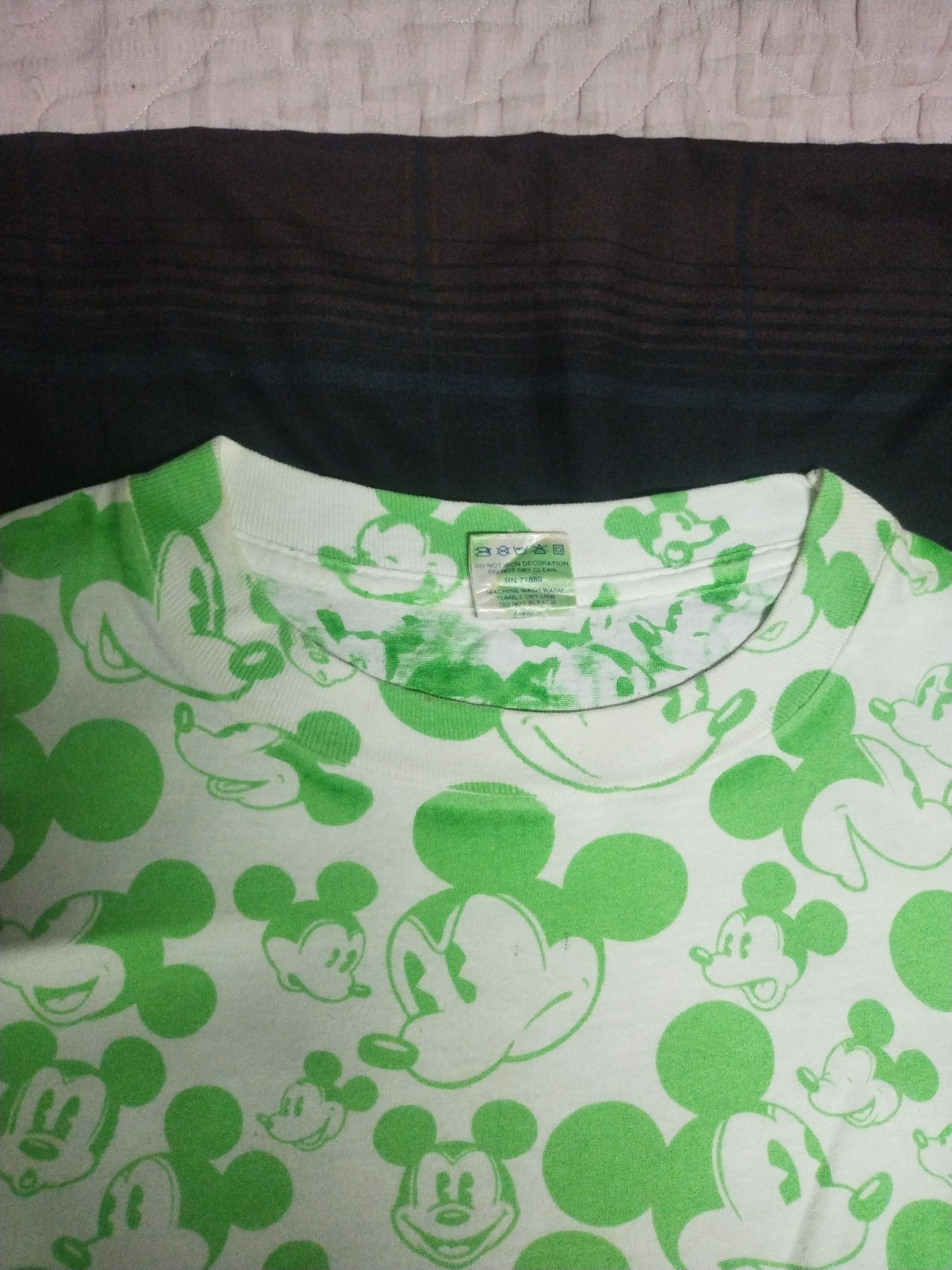 Mickey Mouse × Vintage MICKEY MOUSE OVERPRINT Size US L / EU 52-54 / 3 - 4 Thumbnail