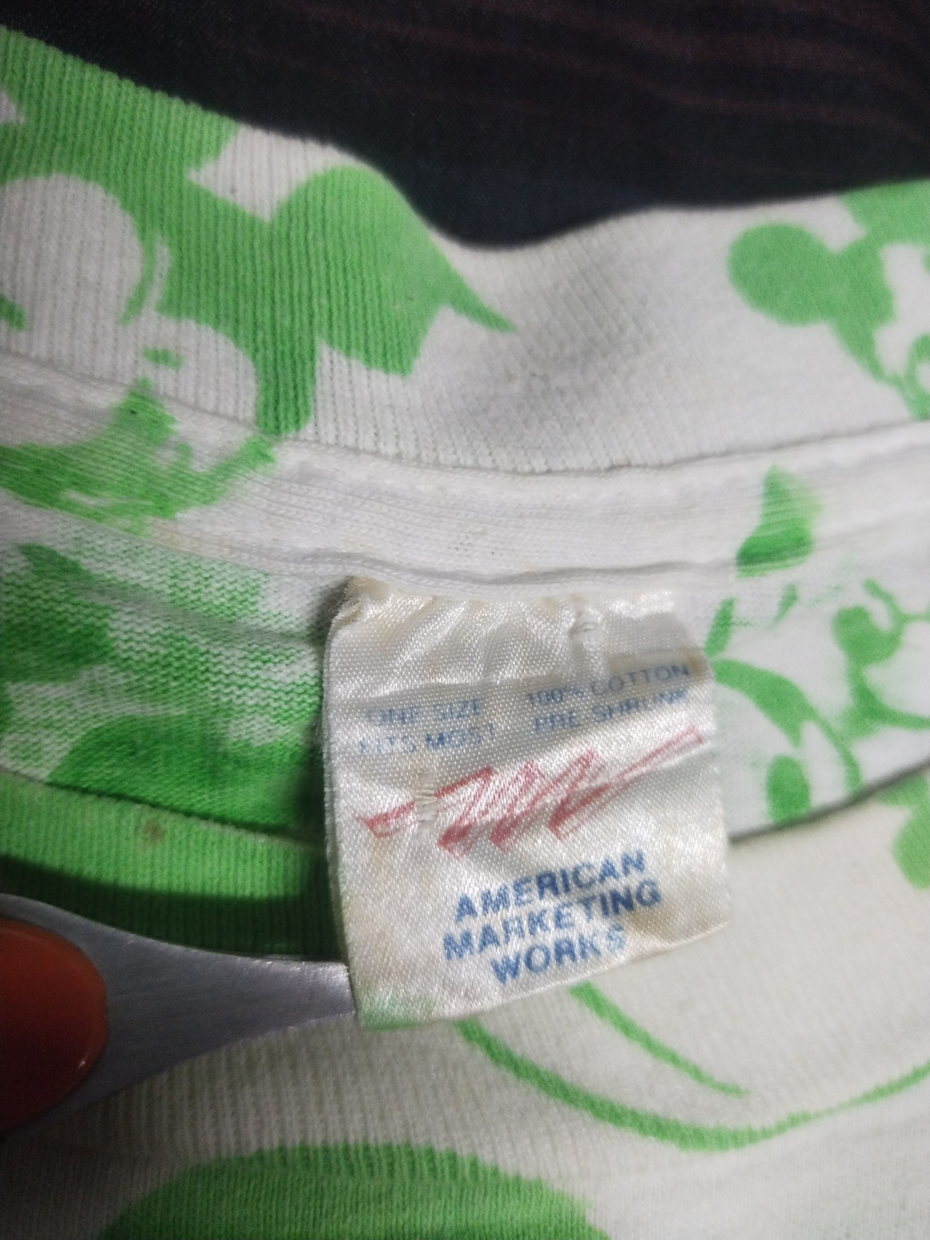 Mickey Mouse × Vintage MICKEY MOUSE OVERPRINT Size US L / EU 52-54 / 3 - 6 Thumbnail