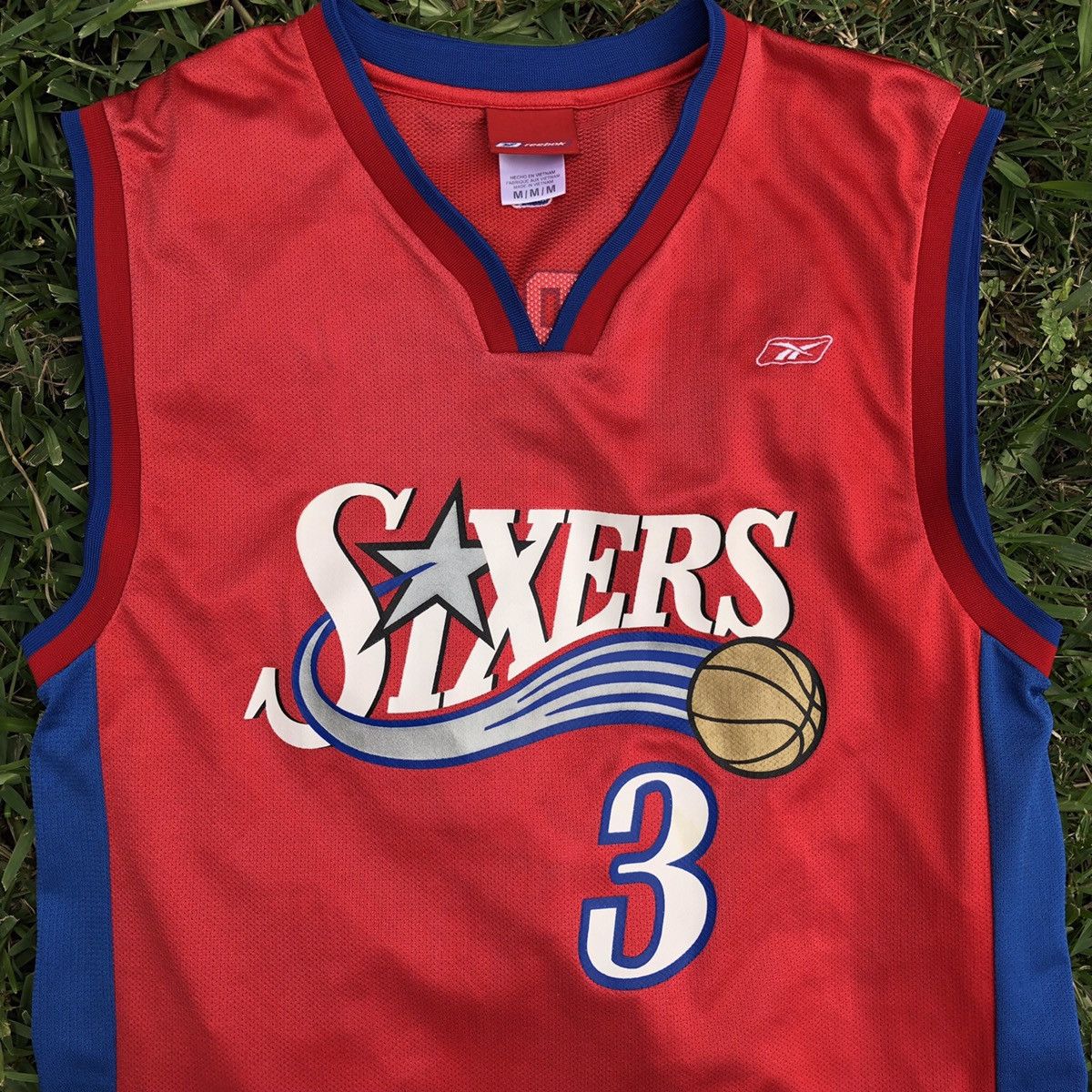 NBA × Reebok × Vintage Vintage Allen Iverson Jersey Size US M / EU 48-50 / 2 - 2 Thumbnail
