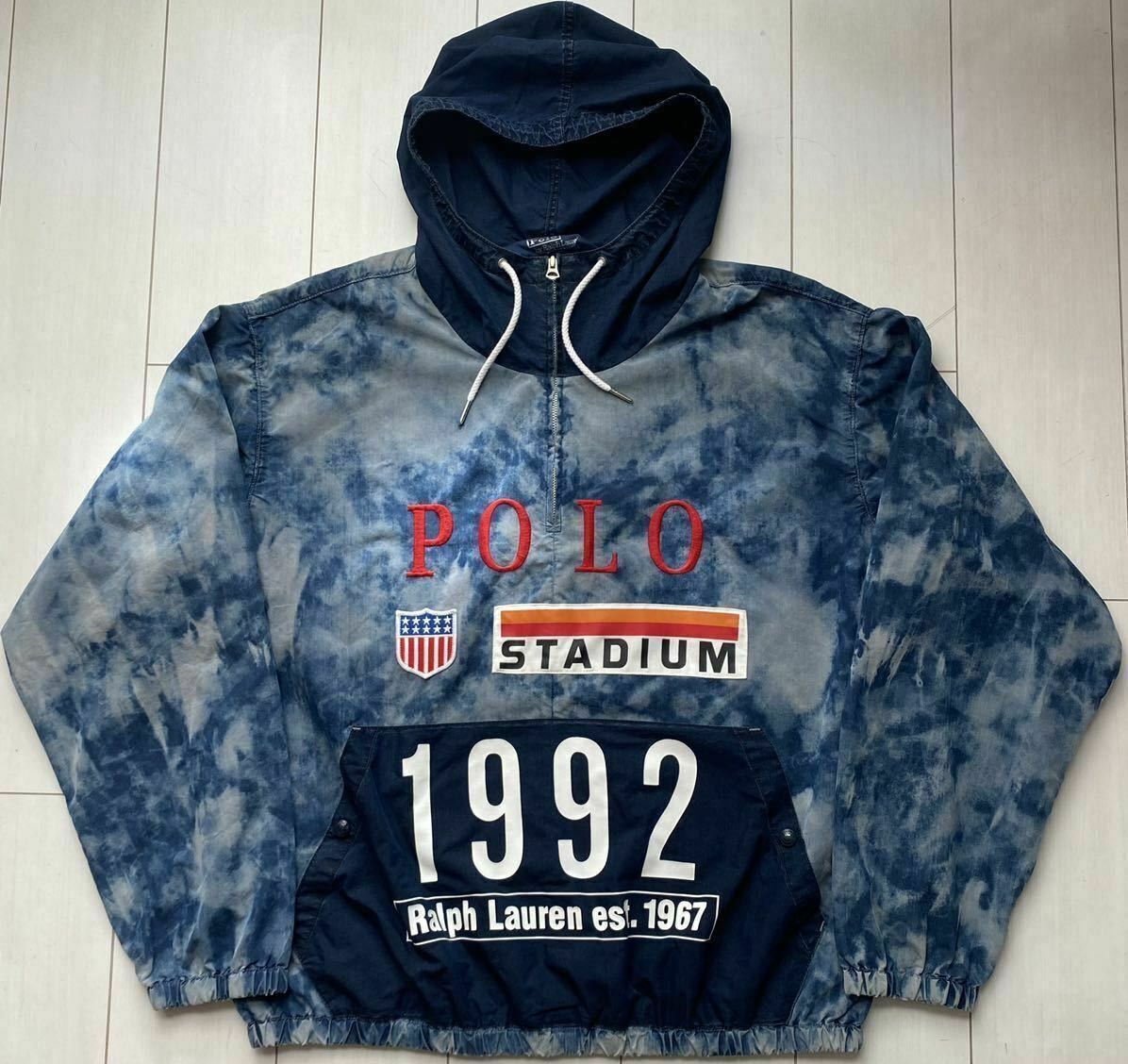 Polo Ralph Lauren Polo Ralph Lauren Indigo Stadium Popover Jacket XL Size US XL / EU 56 / 4 - 12 Thumbnail