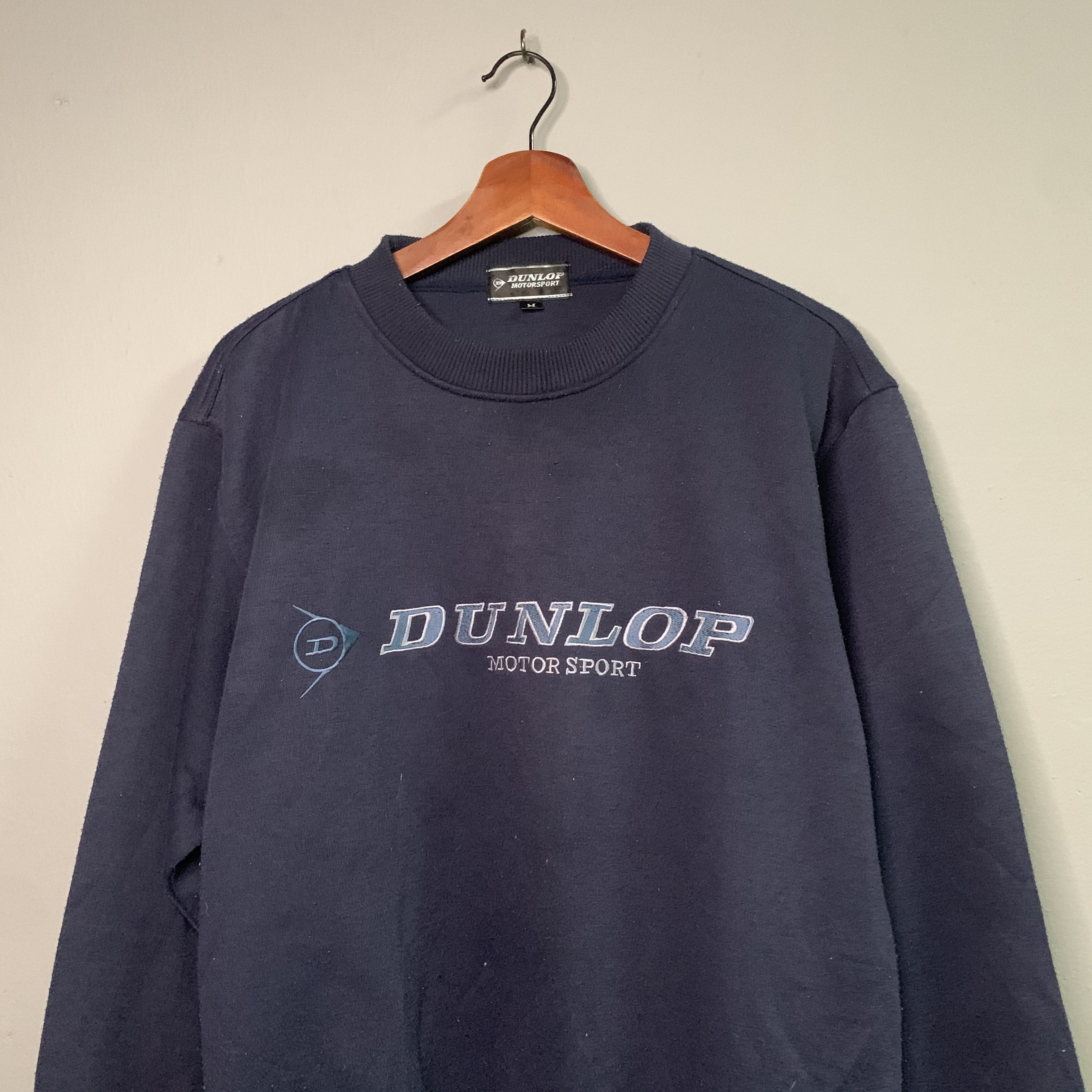 Dunlop Vintage Dunlop Motorsport Racing Spell Out Sweatshirt Size US M / EU 48-50 / 2 - 2 Thumbnail