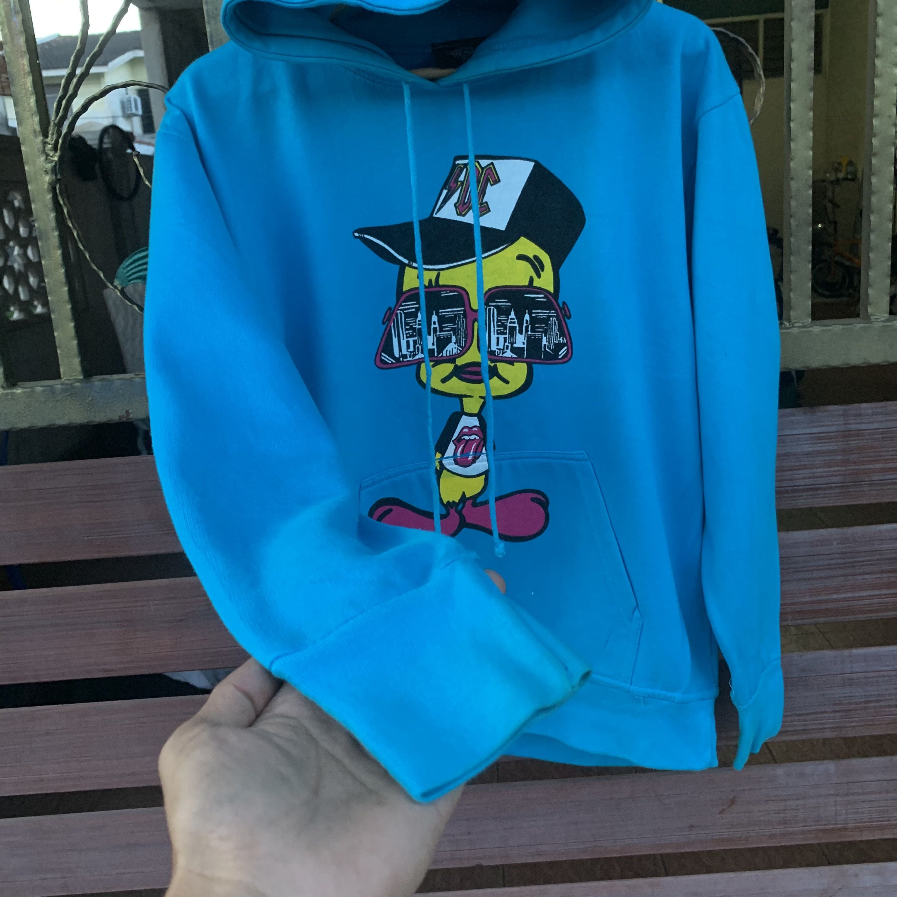AC/DC Japanese Vintage Duck Hooded Pullover Sweater Nice Design Size US M / EU 48-50 / 2 - 3 Thumbnail