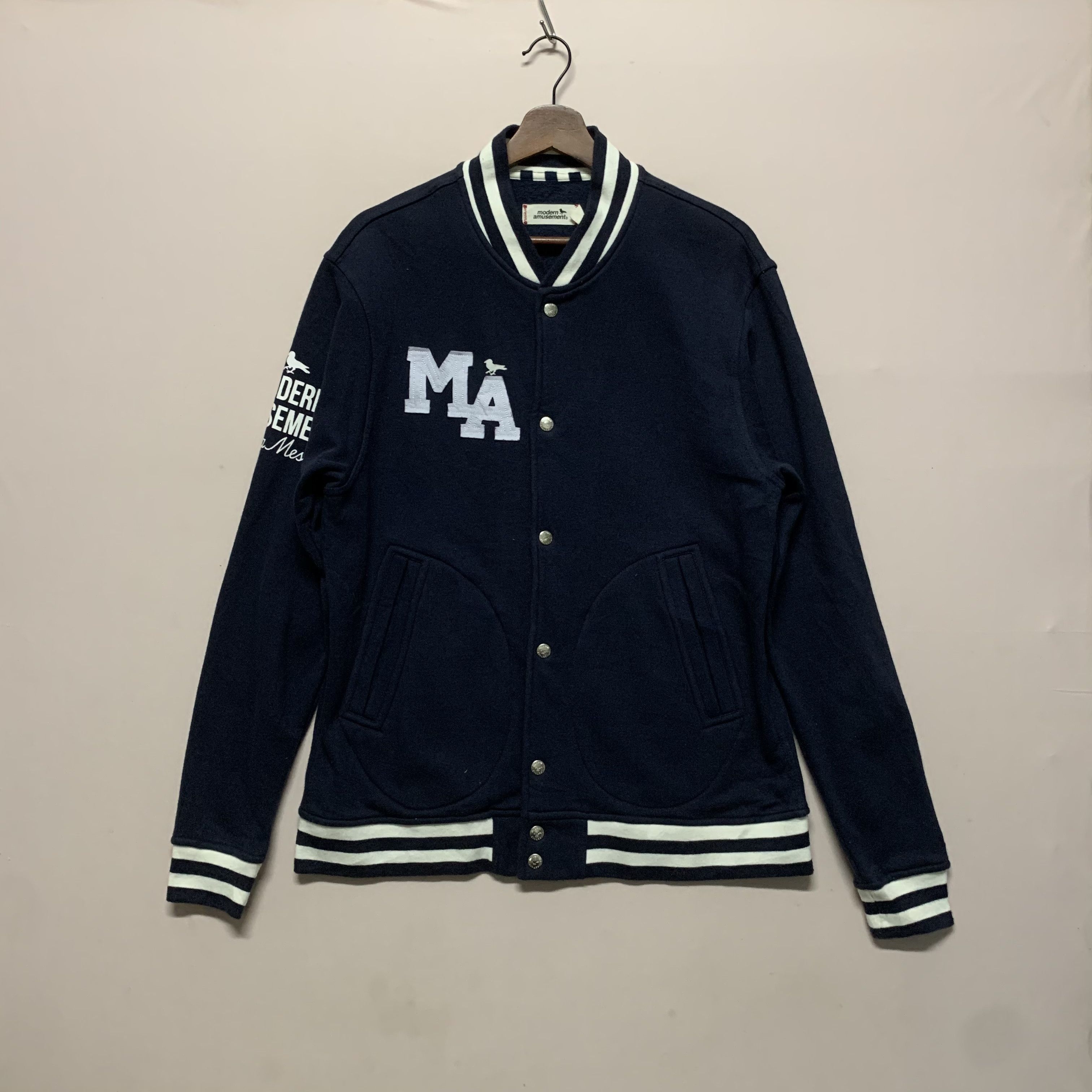 Modern Amusement Vintage Modern Amusement Embroidery Logo Varsity Jacket Size US M / EU 48-50 / 2 - 1 Thumbnail