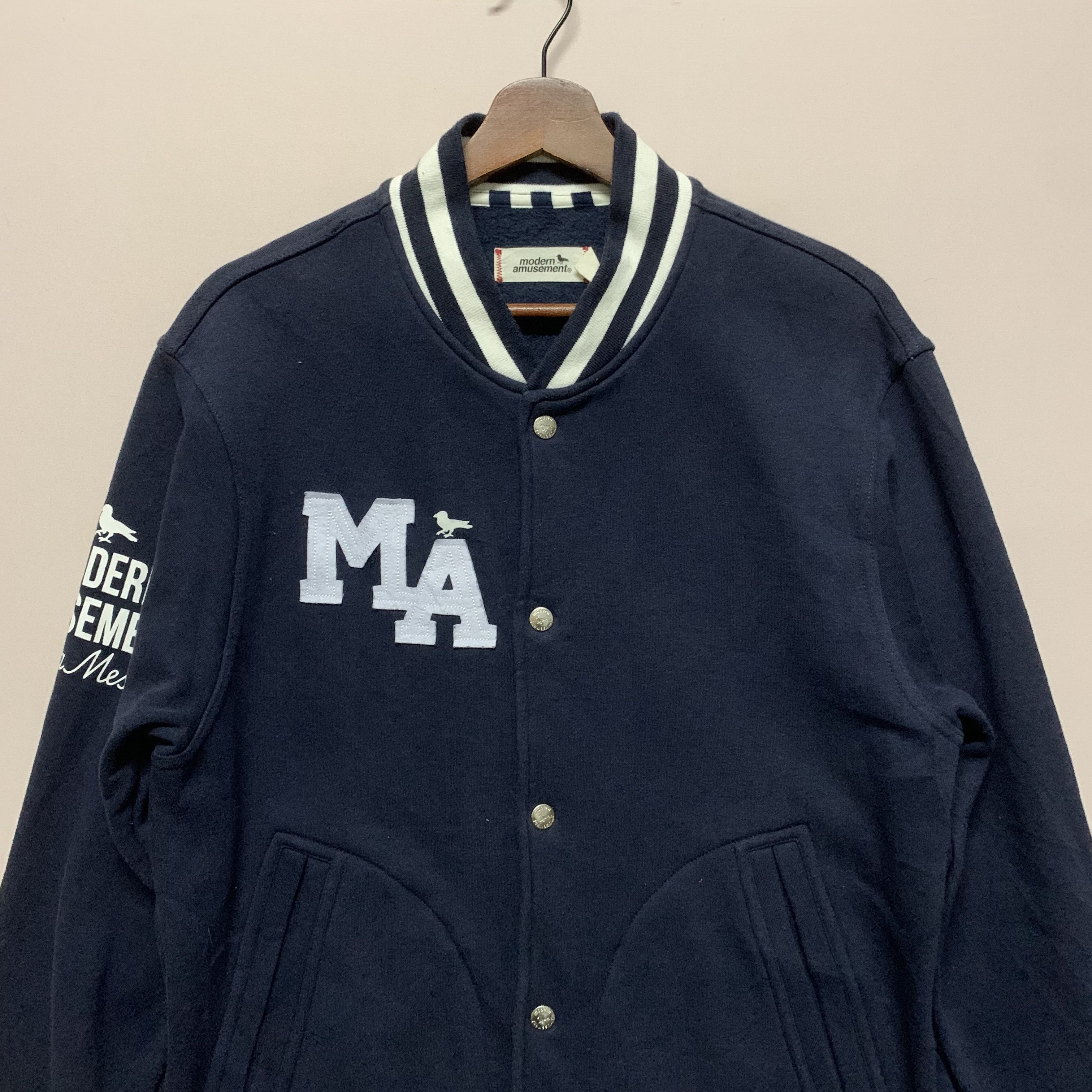 Modern Amusement Vintage Modern Amusement Embroidery Logo Varsity Jacket Size US M / EU 48-50 / 2 - 2 Thumbnail