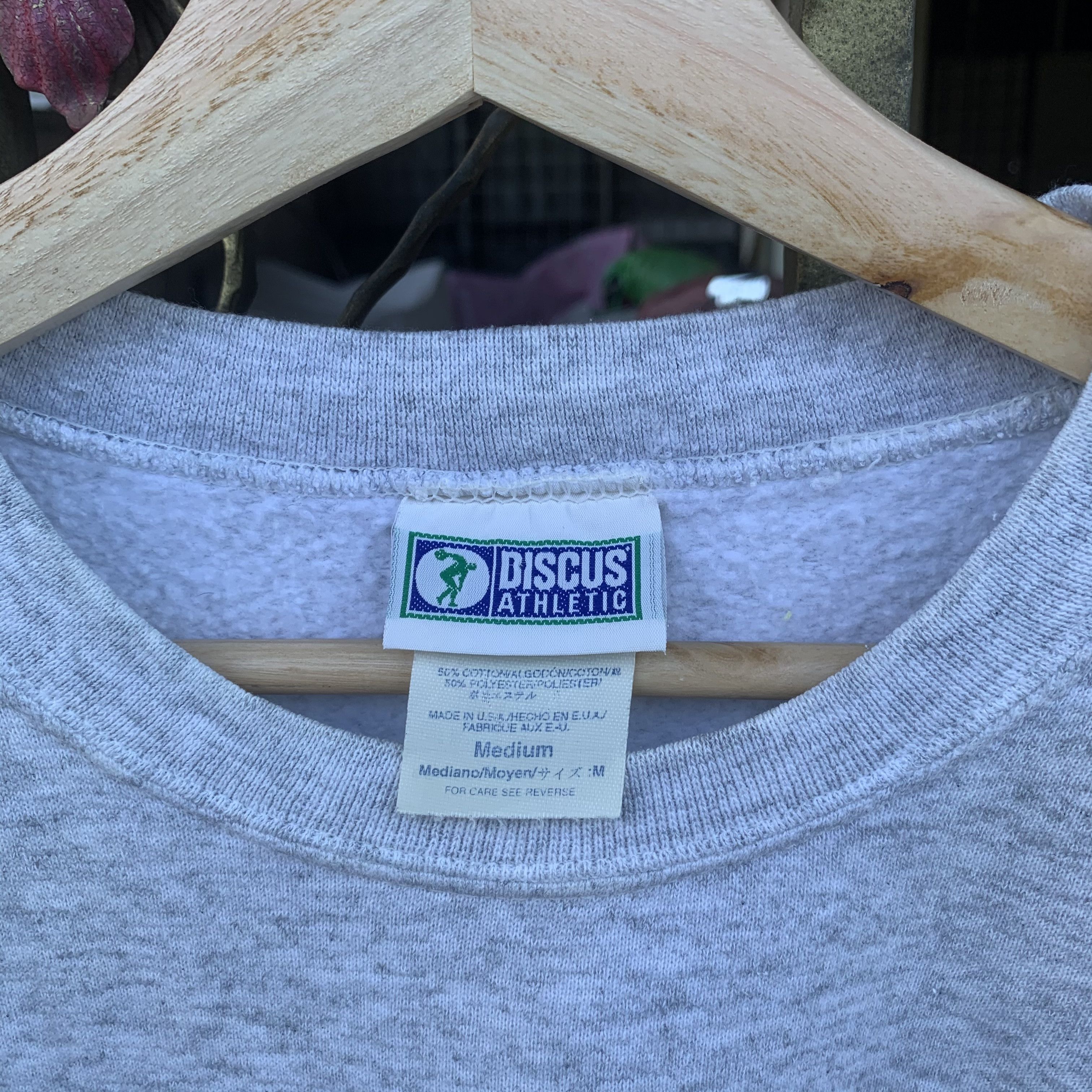 Vintage Vintage 90s Discuss Athletic Crewneck Blank Sweater Size US M / EU 48-50 / 2 - 3 Thumbnail