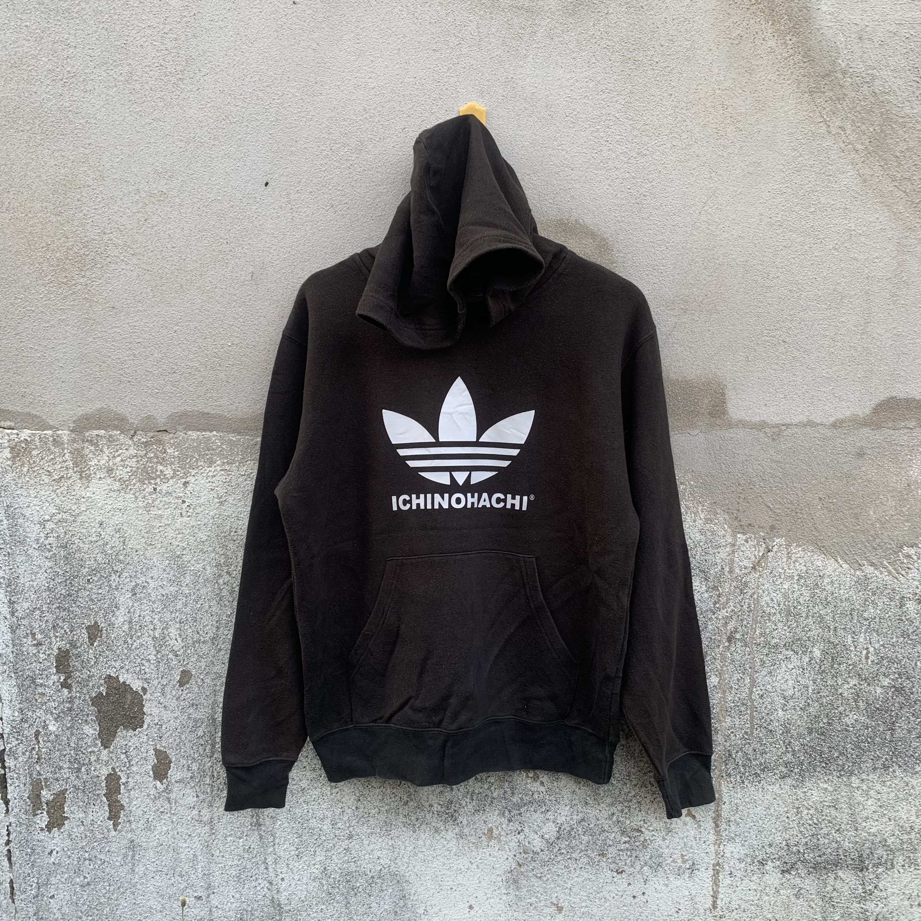 Japanese Brand Ichinohachi Adidas Logo Hooded Pullover Sweatshirts Size US M / EU 48-50 / 2 - 1 Thumbnail