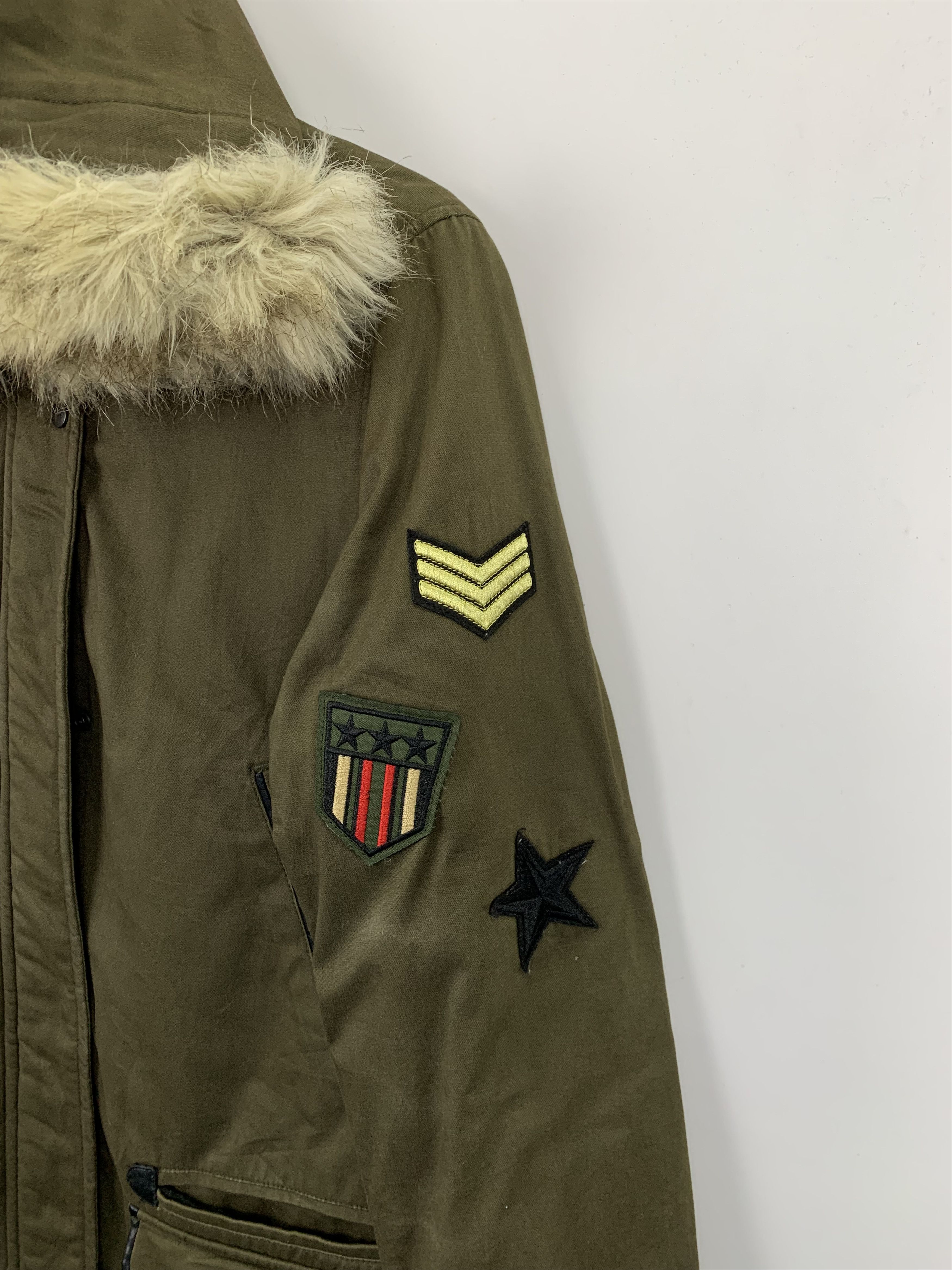 Zara ZARA Hoodie Sherpa Jacket Military Style J0834 Size US M / EU 48-50 / 2 - 4 Thumbnail