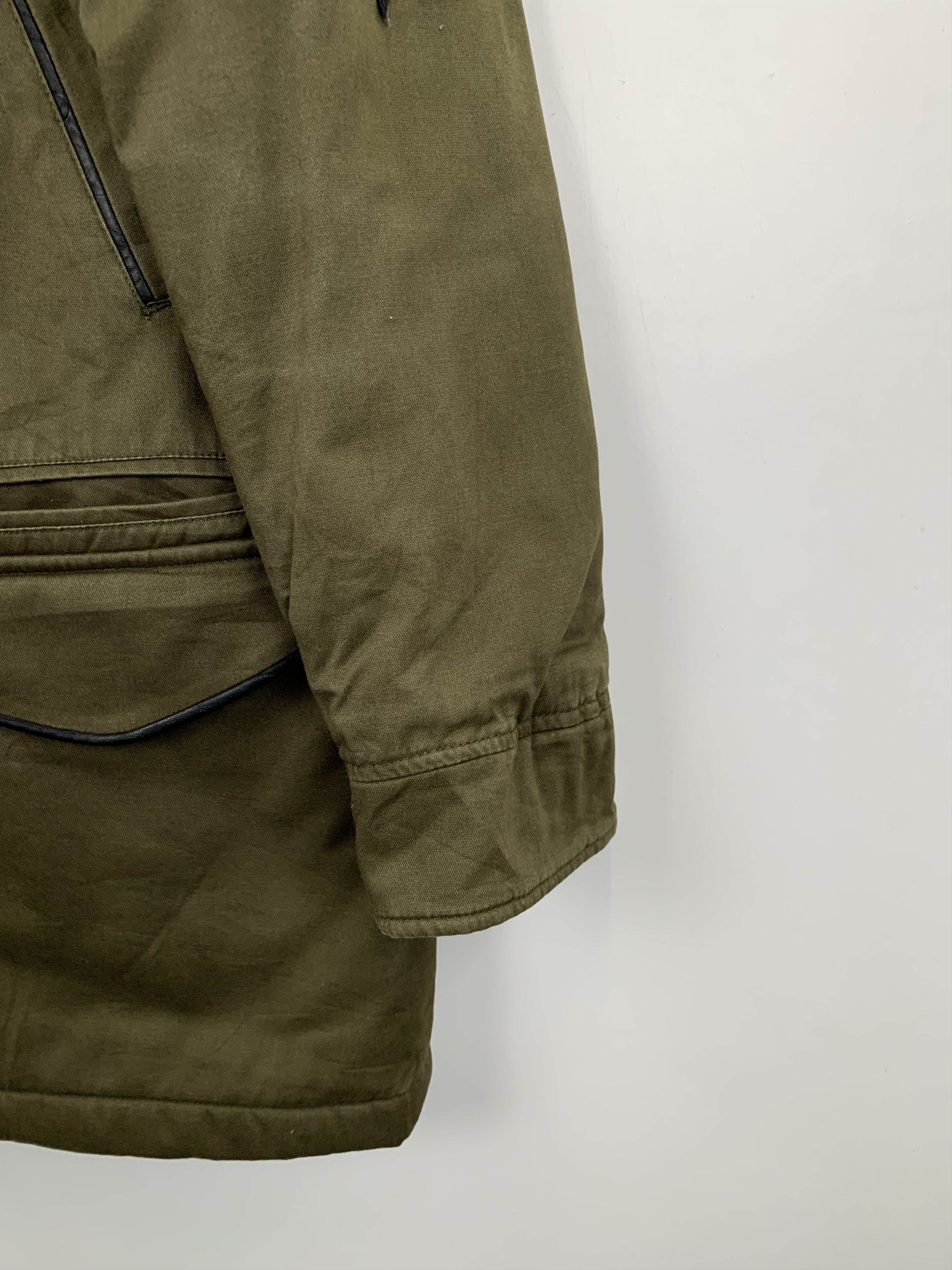 Zara ZARA Hoodie Sherpa Jacket Military Style J0834 Size US M / EU 48-50 / 2 - 3 Thumbnail