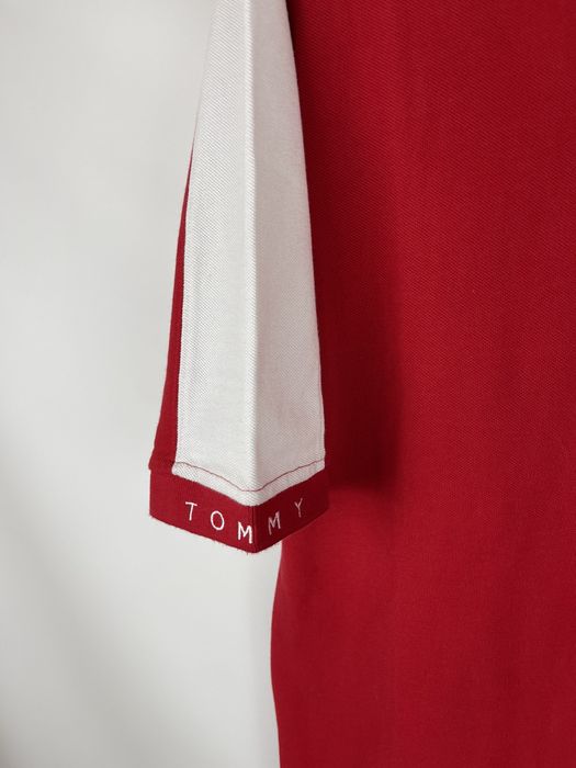 Vintage Tommy Hilfiger vintage 90s multicolor hype big logo polo Grailed