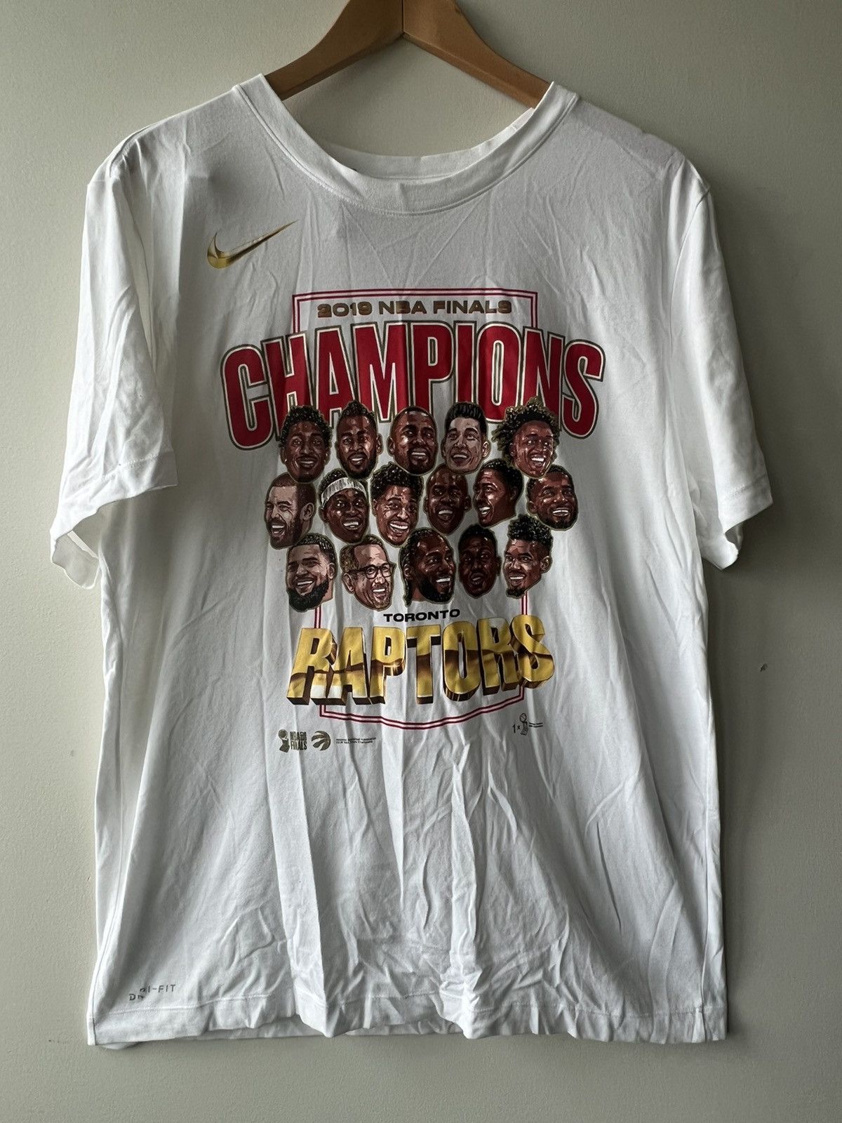 NBA × Nike Toronto Raptors 2019 Championship Tee NBA Size US S / EU 44-46 / 1 - 3 Thumbnail