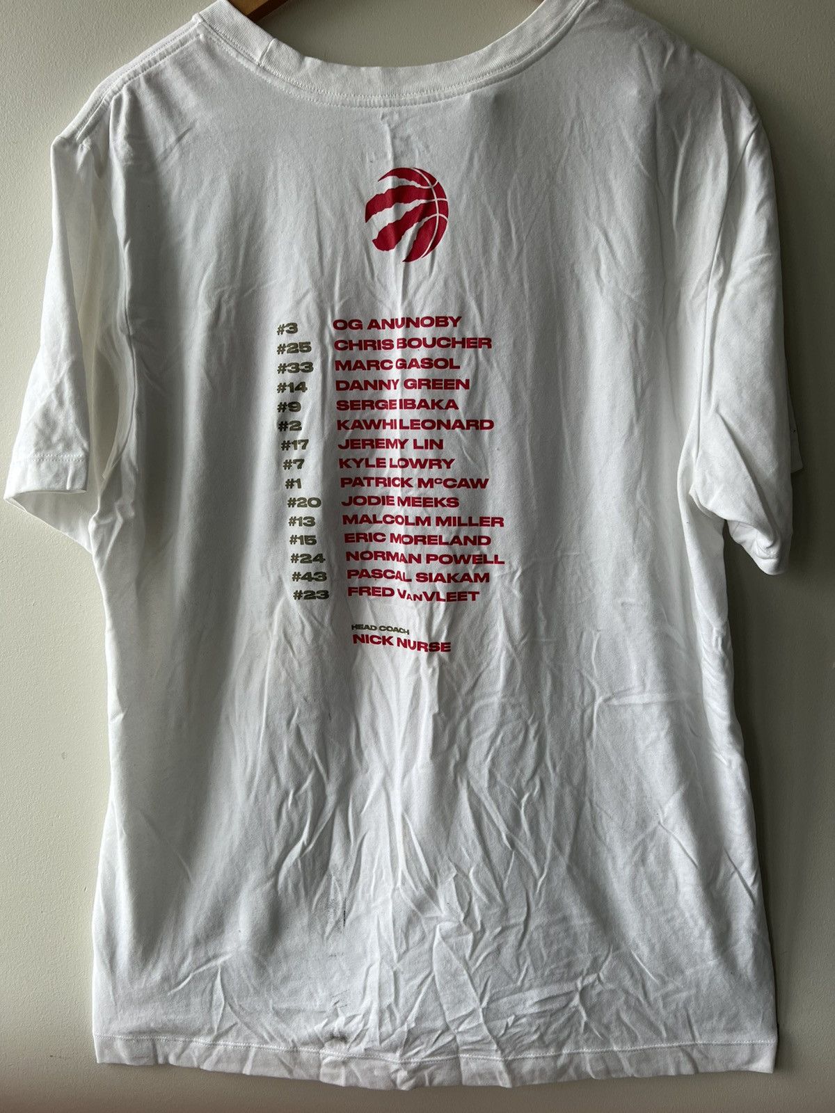 NBA × Nike Toronto Raptors 2019 Championship Tee NBA Size US S / EU 44-46 / 1 - 4 Thumbnail