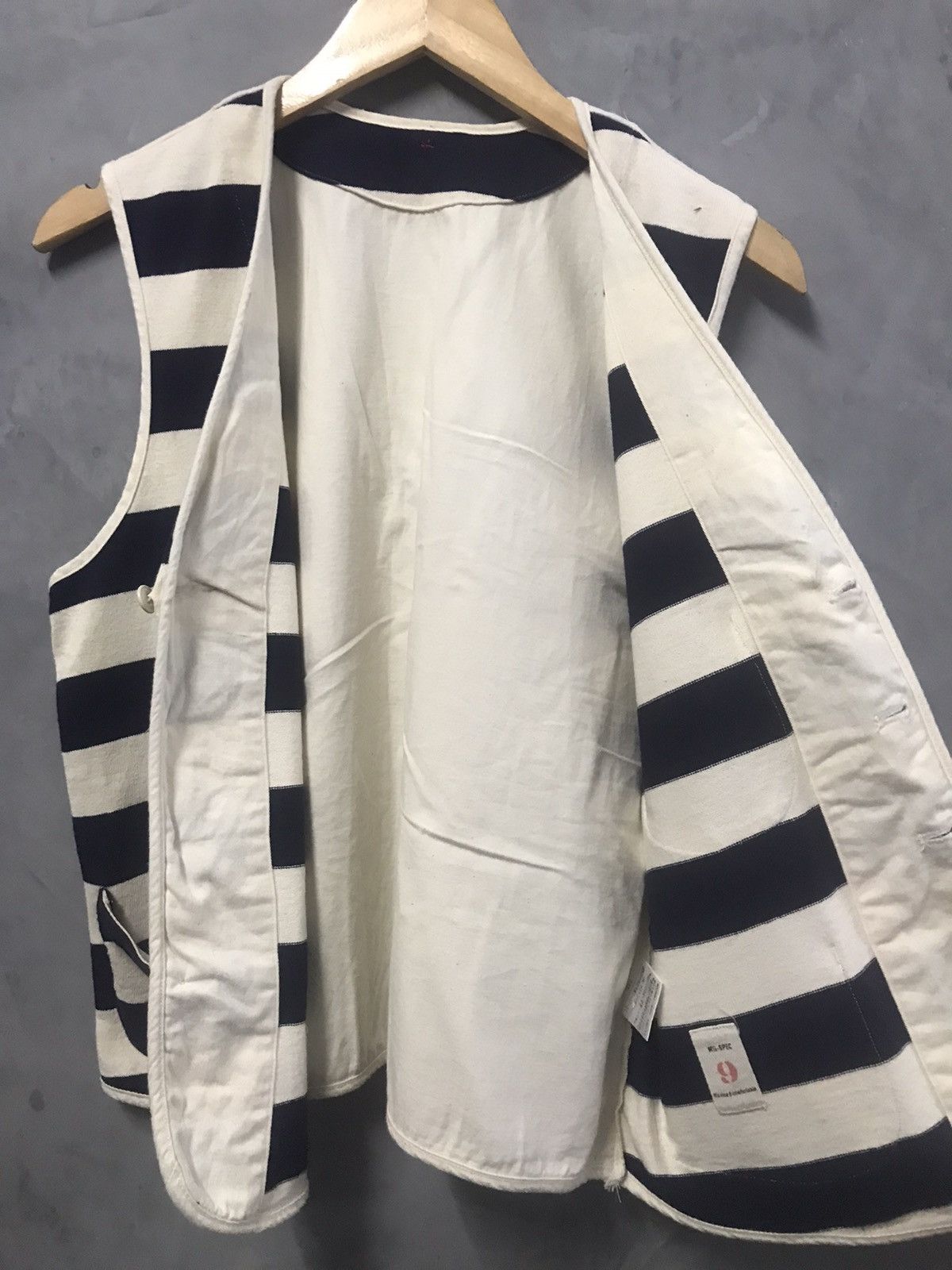 Indigo × Japanese Brand Boston Nine Mil-spec Stripes Thick Cotton Vest Size US M / EU 48-50 / 2 - 5 Thumbnail