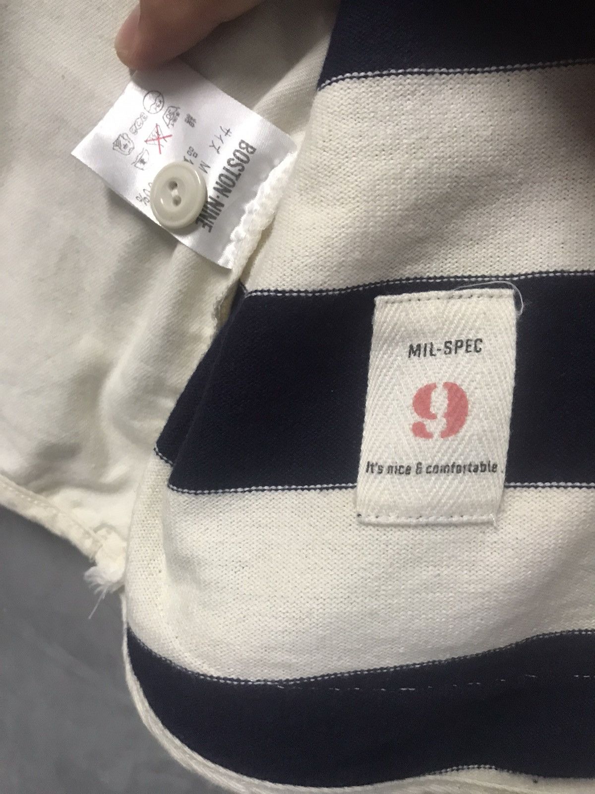 Indigo × Japanese Brand Boston Nine Mil-spec Stripes Thick Cotton Vest Size US M / EU 48-50 / 2 - 9 Thumbnail