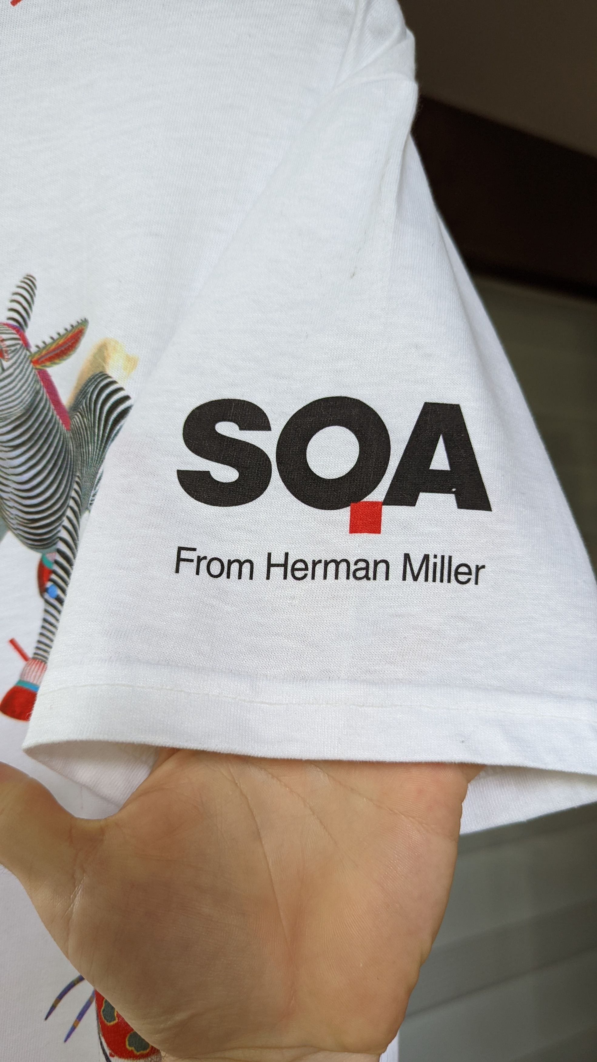 Vintage Herman Miller SQA Chair T Shirt 90s Size US L / EU 52-54 / 3 - 3 Thumbnail