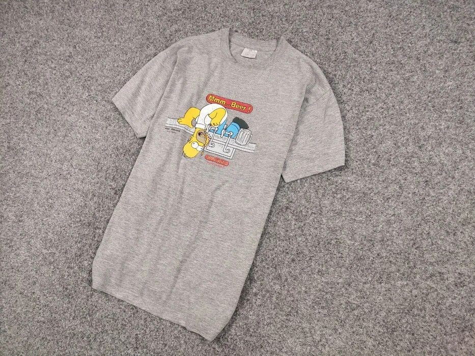 Vintage Vintage 0's tee Homer Simpsons Beer T shirt Matt Groening Size US M / EU 48-50 / 2 - 2 Thumbnail
