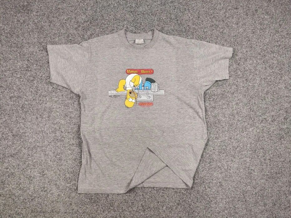 Vintage Vintage 0's tee Homer Simpsons Beer T shirt Matt Groening Size US M / EU 48-50 / 2 - 6 Thumbnail