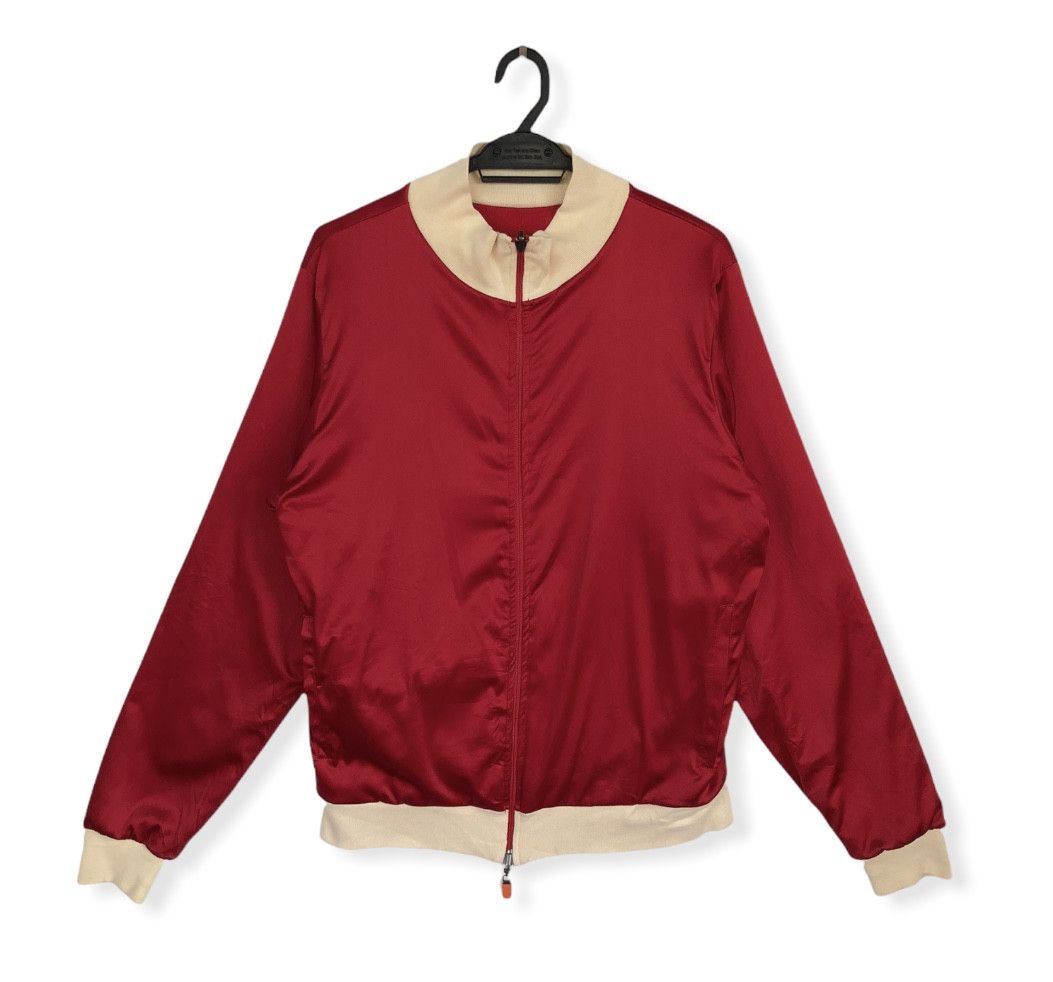 Emporio Armani EA7 REVERSIBLE SATIN/COTTON RED JACKET Size US M / EU 48-50 / 2 - 2 Thumbnail
