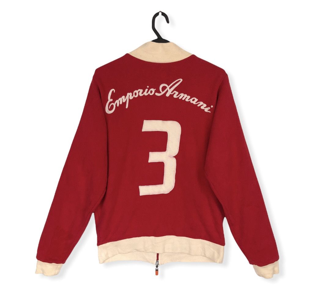 Emporio Armani EA7 REVERSIBLE SATIN/COTTON RED JACKET Size US M / EU 48-50 / 2 - 3 Thumbnail