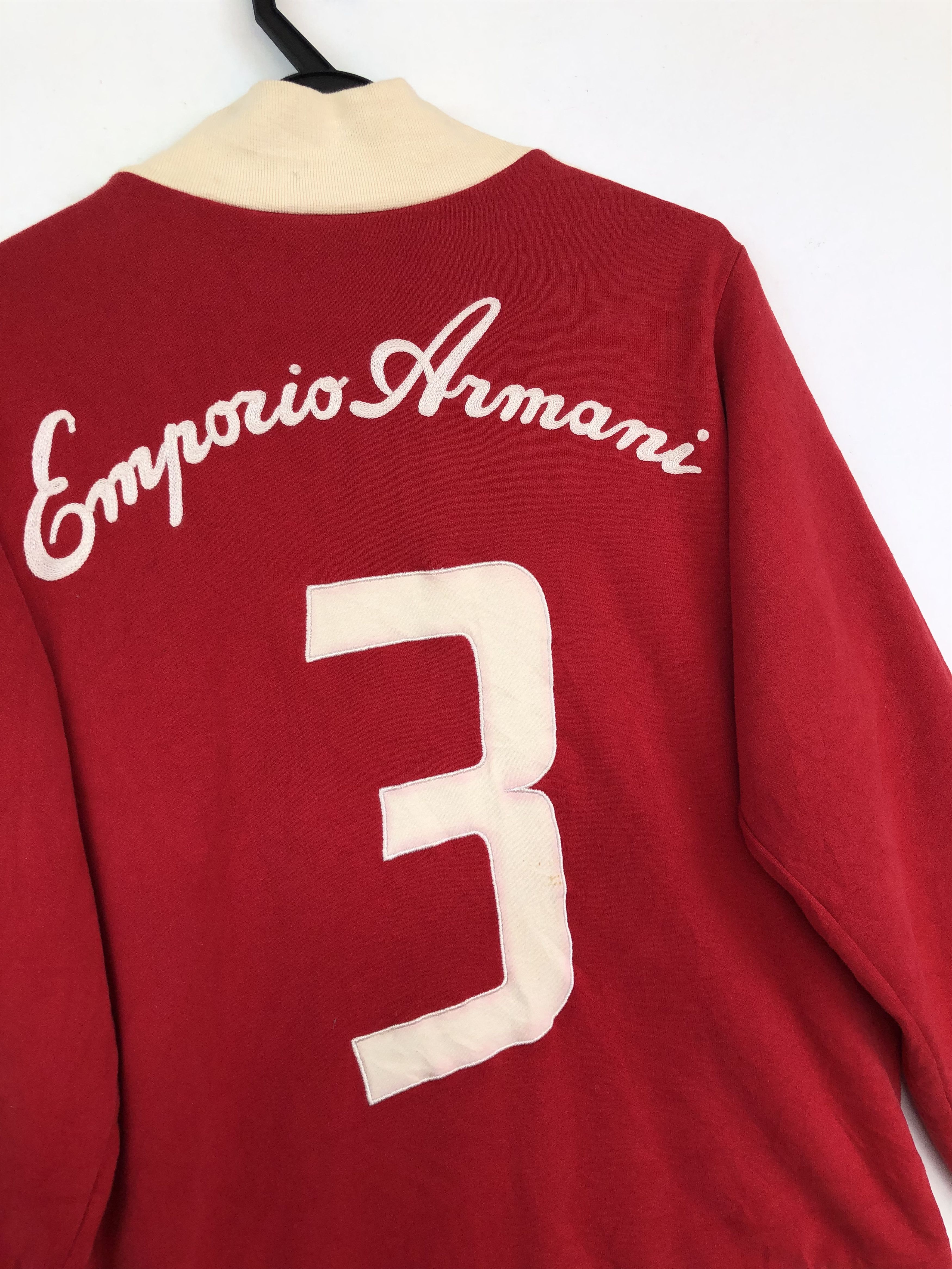 Emporio Armani EA7 REVERSIBLE SATIN/COTTON RED JACKET Size US M / EU 48-50 / 2 - 10 Thumbnail