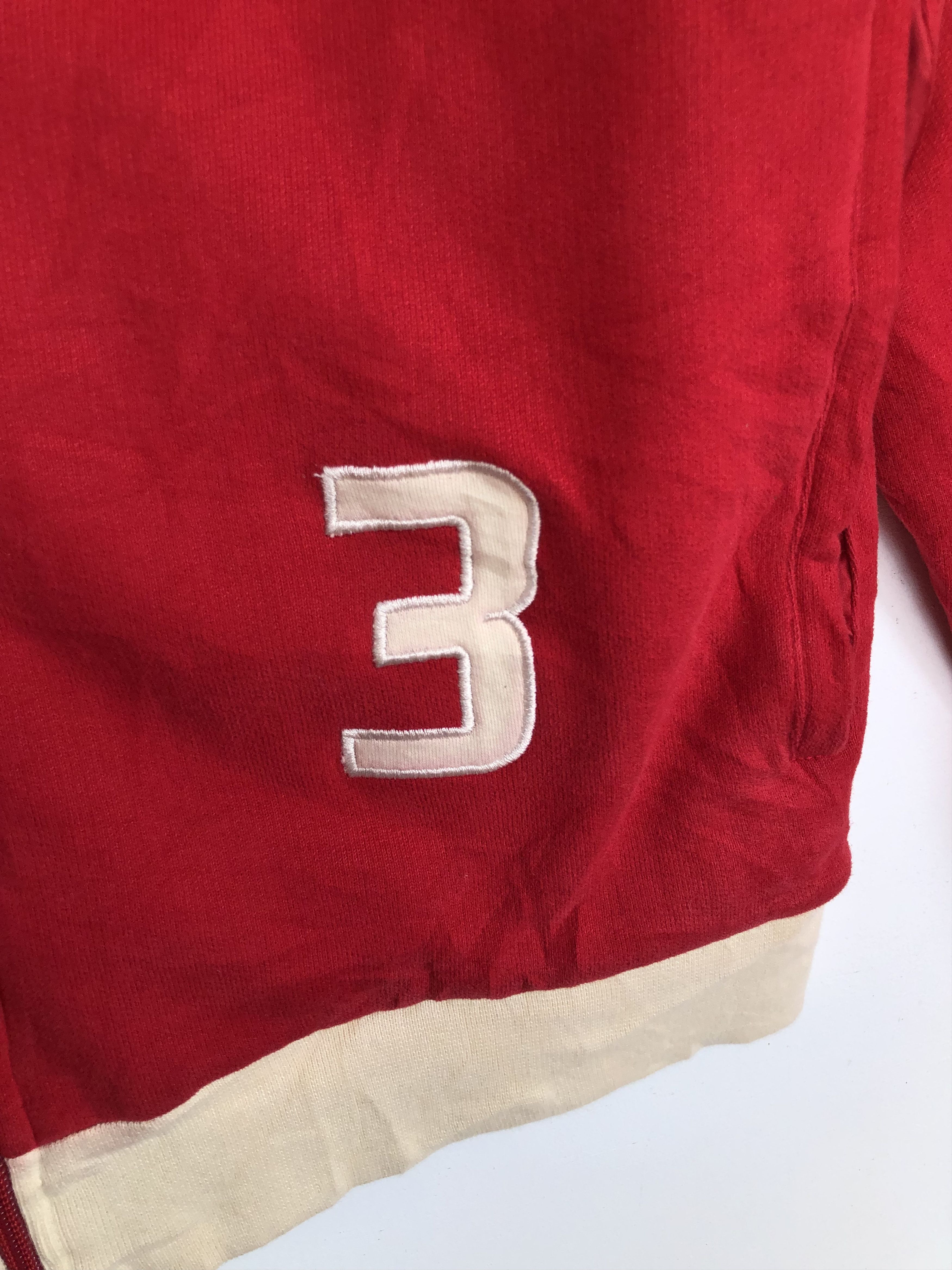 Emporio Armani EA7 REVERSIBLE SATIN/COTTON RED JACKET Size US M / EU 48-50 / 2 - 8 Thumbnail