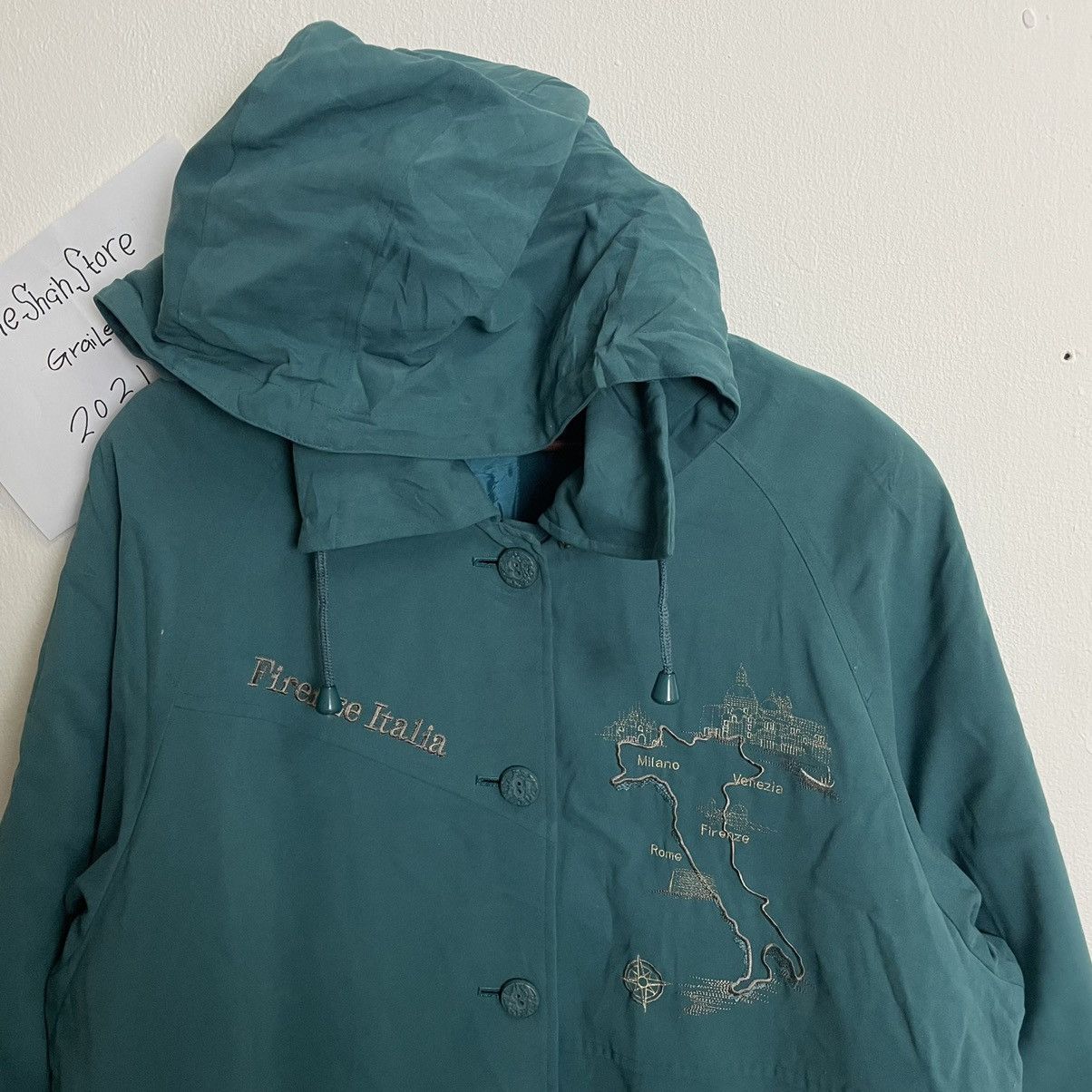 Vintage Vintage Graceful Features Double Breast Hoodie Jacket Size US XL / EU 56 / 4 - 4 Thumbnail