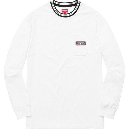 Supreme Flags L/S Pocket Tee Size US M / EU 48-50 / 2 - 1 Thumbnail