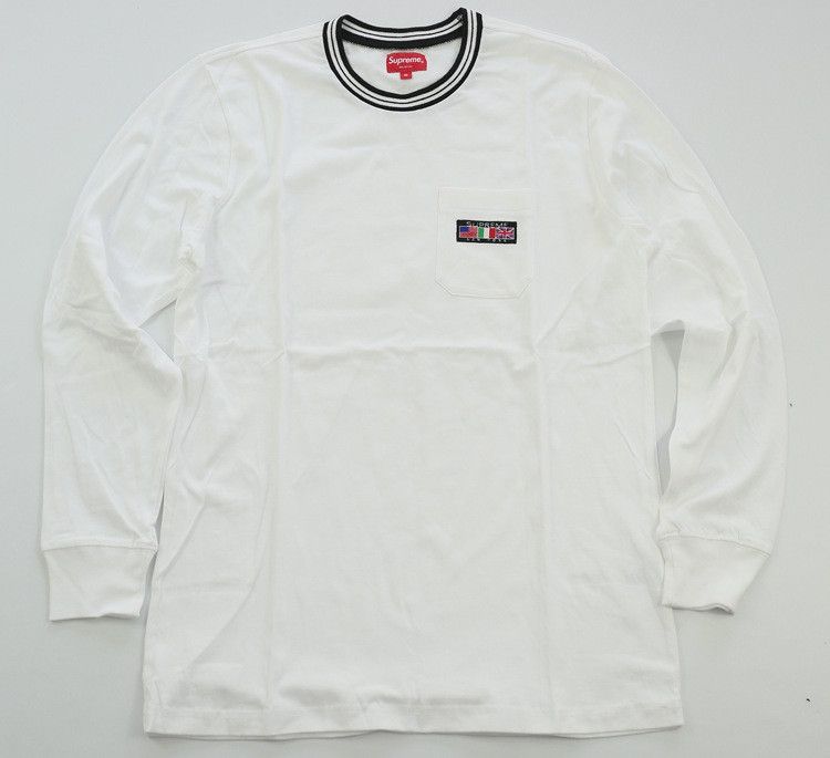 Supreme Flags L/S Pocket Tee Size US M / EU 48-50 / 2 - 2 Thumbnail