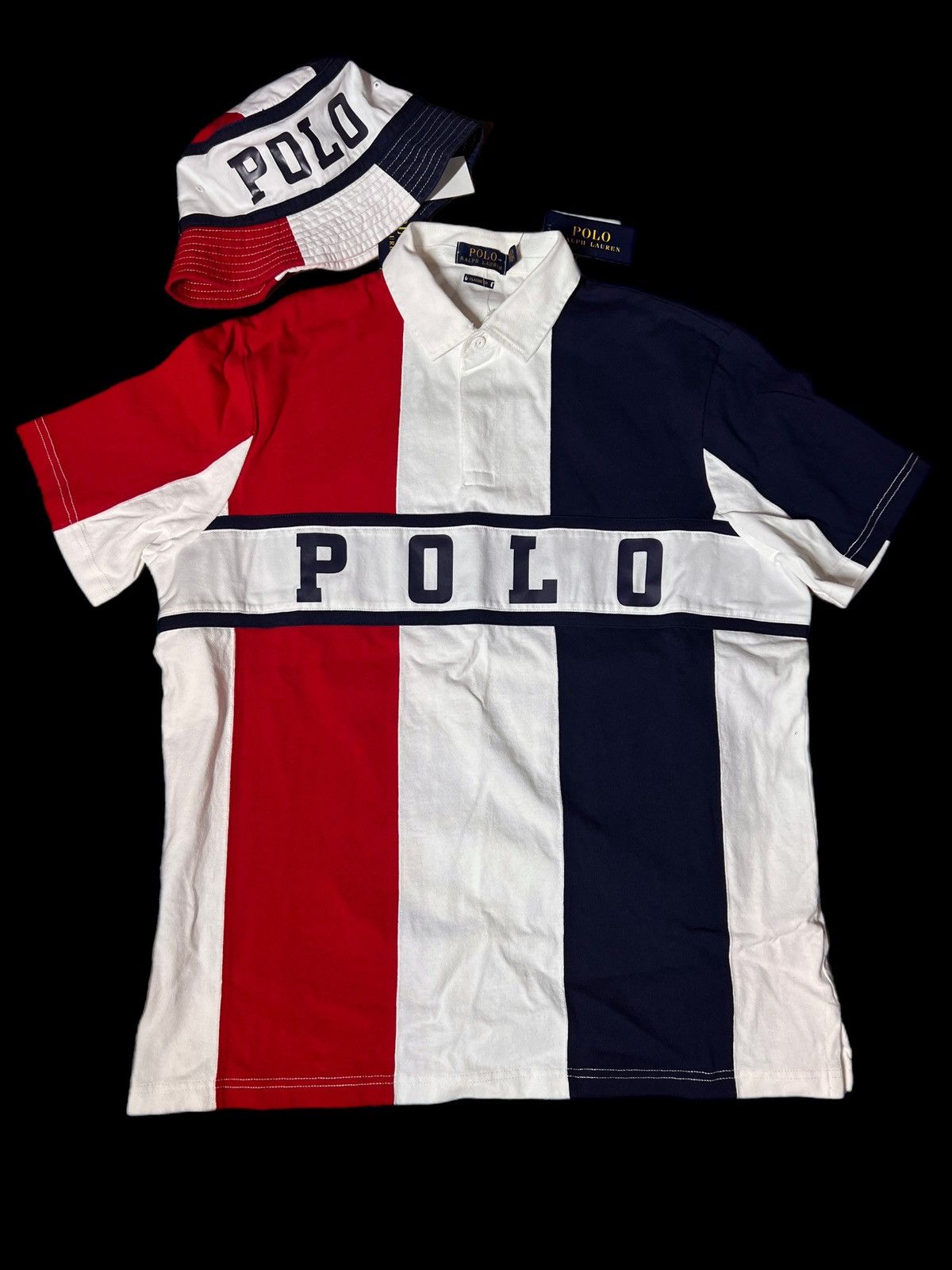 Polo Ralph Lauren Polo script polo shirt matching bucket hat | Grailed
