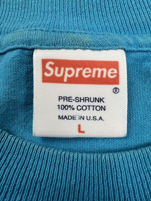 Supreme Supreme Fuck The Police Badge Tee Teal Large SS08 | Grailed