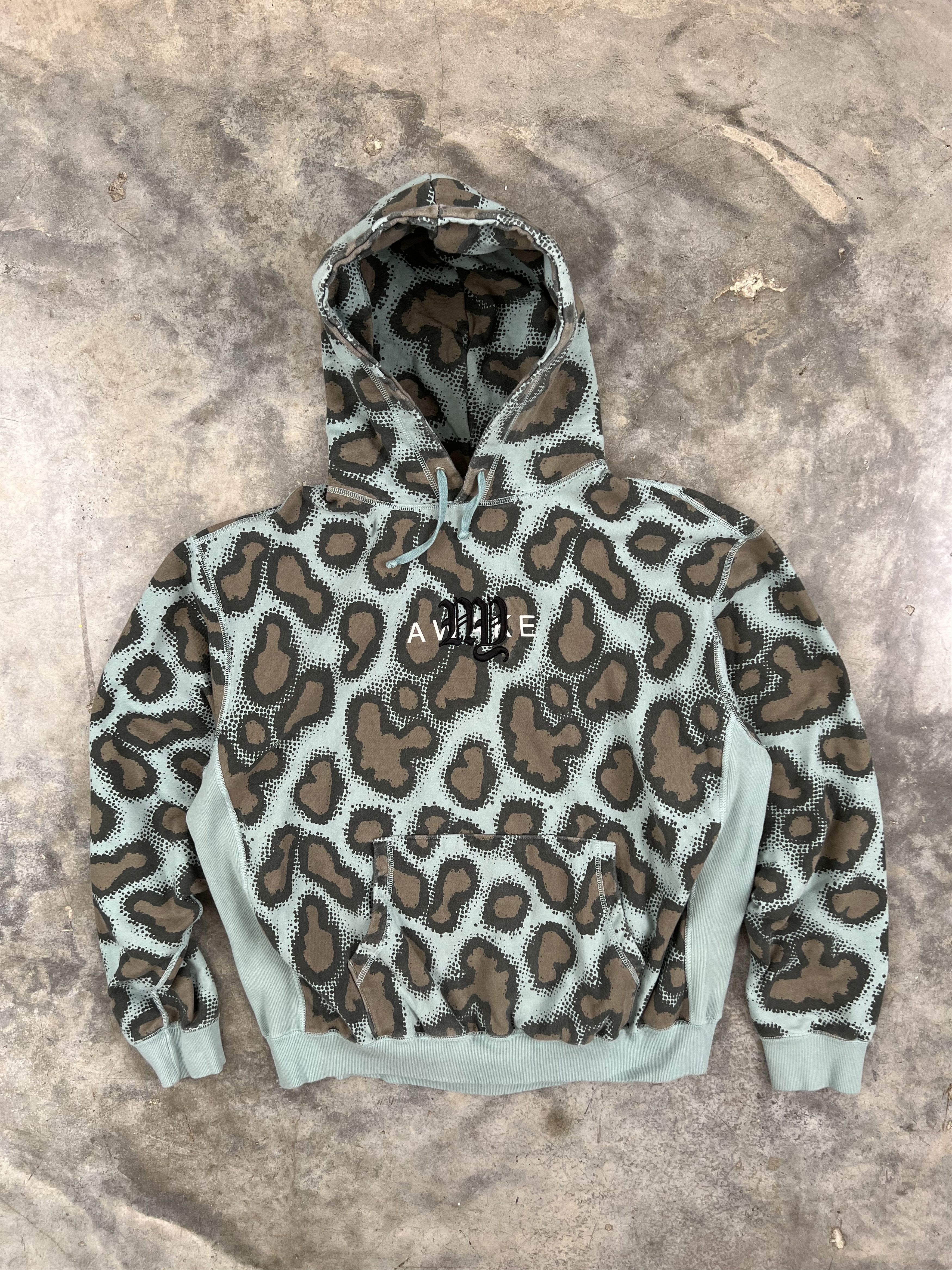 Awake NY Awake NY College Logo Leopard Print Hoodie 2XL / XXL Size US XXL / EU 58 / 5 - 1 Thumbnail