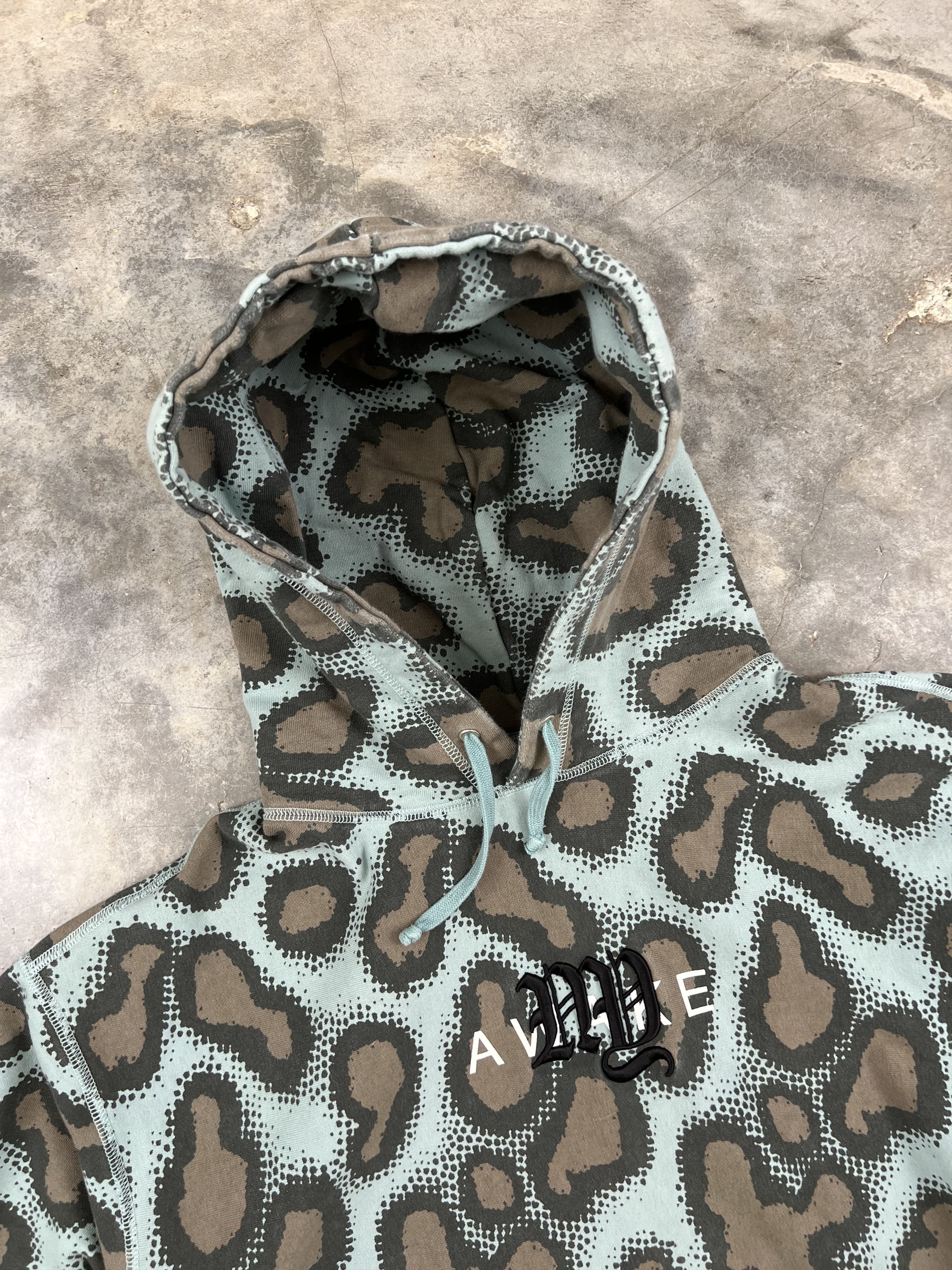 Awake NY Awake NY College Logo Leopard Print Hoodie 2XL / XXL Size US XXL / EU 58 / 5 - 2 Thumbnail