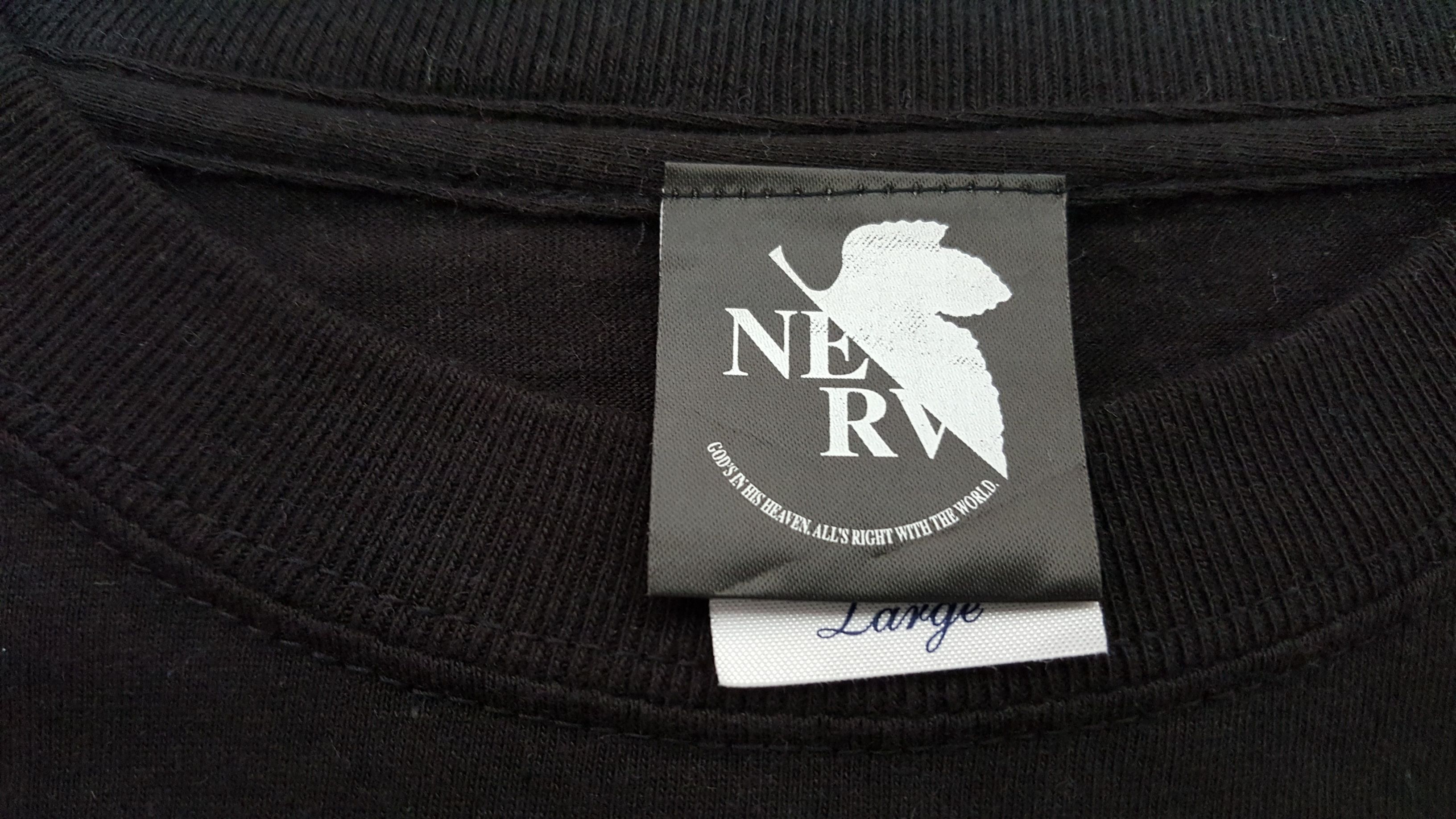 Anime × Vintage RARE 🔥 ANIME NERV EVANGELION GAINAX PROJECT EVA SCRIPT TEE Size US L / EU 52-54 / 3 - 10 Thumbnail