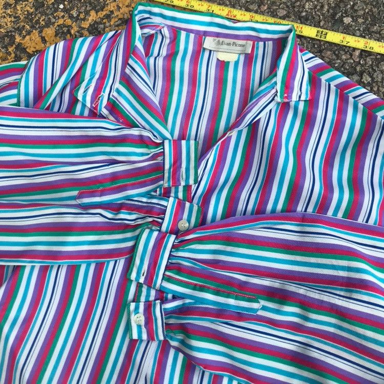 Vintage 70s Vintage Made in usa Button Up Long Sleeve pinstripe Size M / US 6-8 / IT 42-44 - 1 Thumbnail