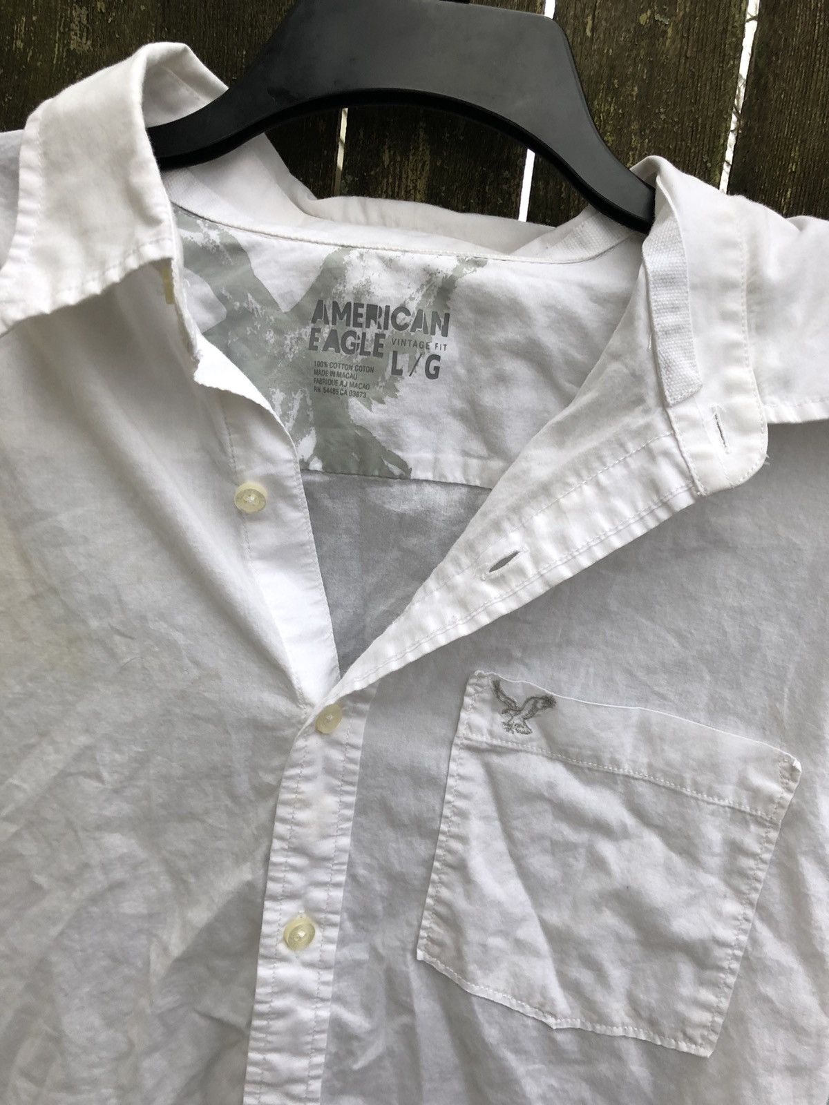 American Eagle Outfitters American Eagle Button Up Shirt Long Sleeve plain minimalist Size US L / EU 52-54 / 3 - 1 Thumbnail