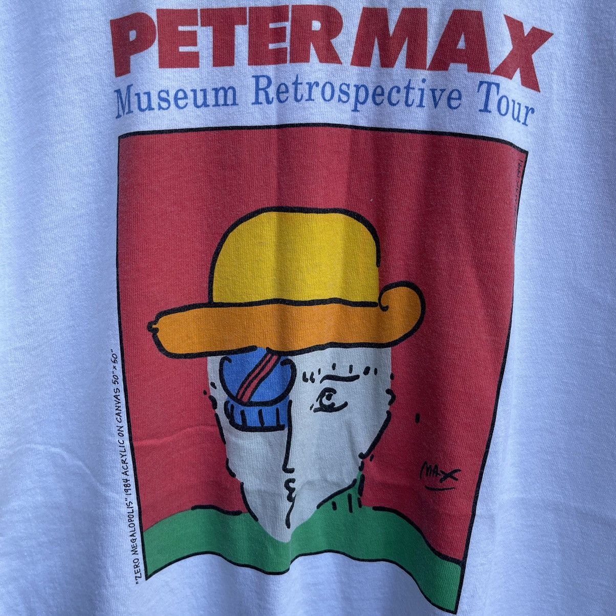 Arts & Science Vintage rare 90s PETERMAX neomax museum photo art Size US L / EU 52-54 / 3 - 4 Thumbnail
