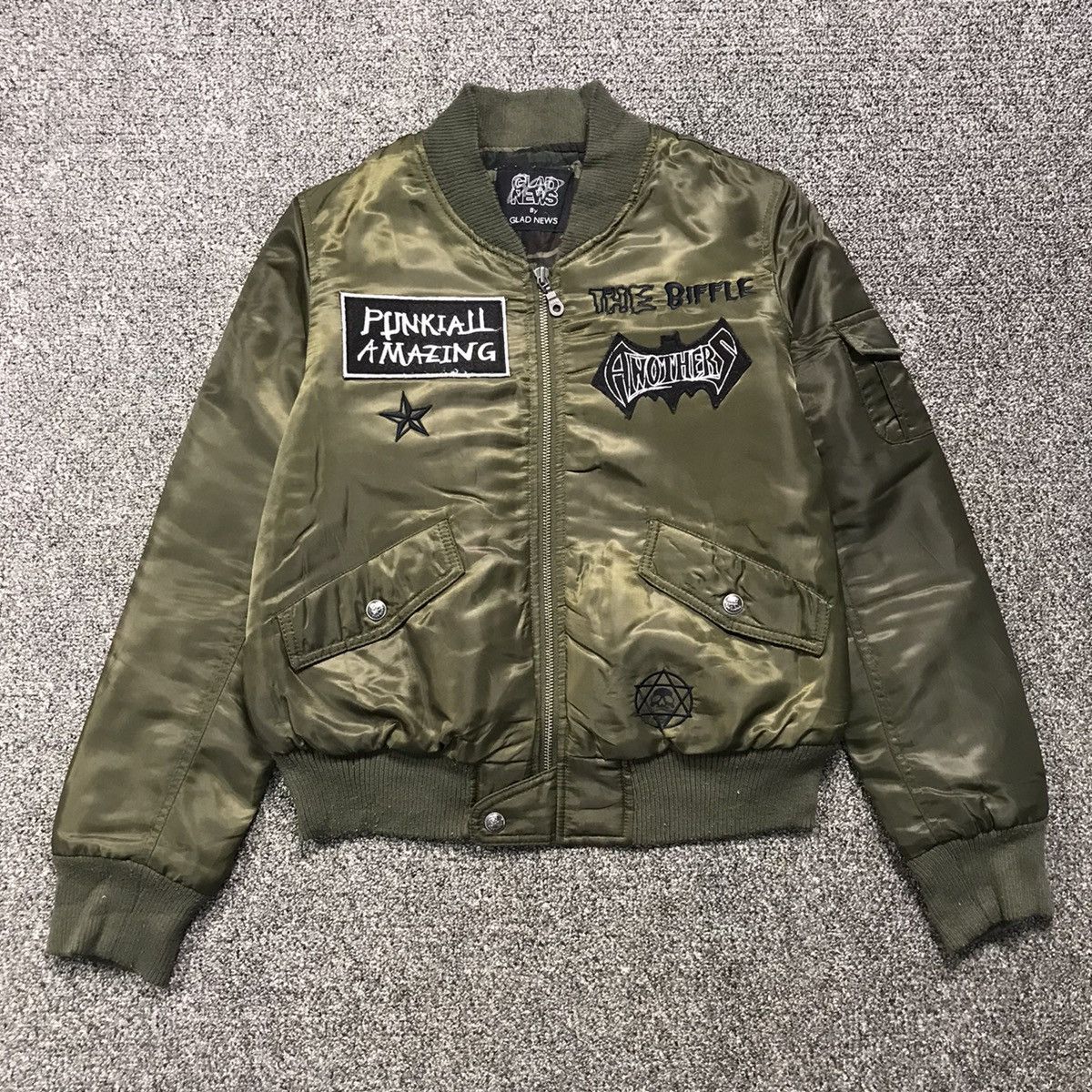 Japanese Brand Vintage The Biffle Anarchy Bomber Jacket Size US S / EU 44-46 / 1 - 1 Thumbnail