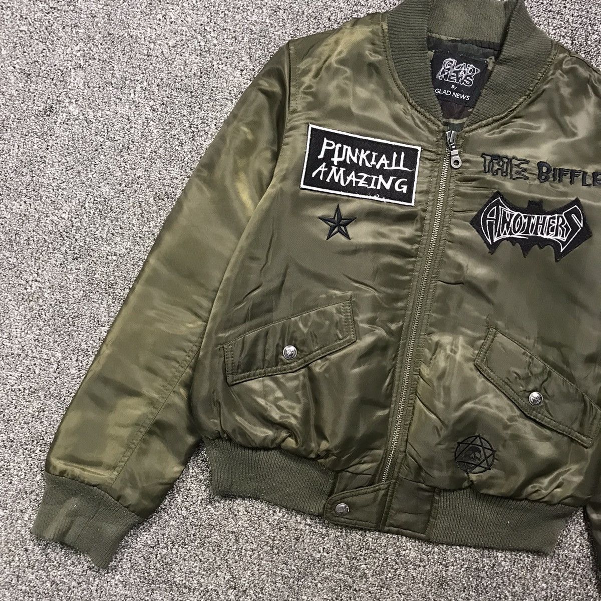 Japanese Brand Vintage The Biffle Anarchy Bomber Jacket Size US S / EU 44-46 / 1 - 2 Thumbnail