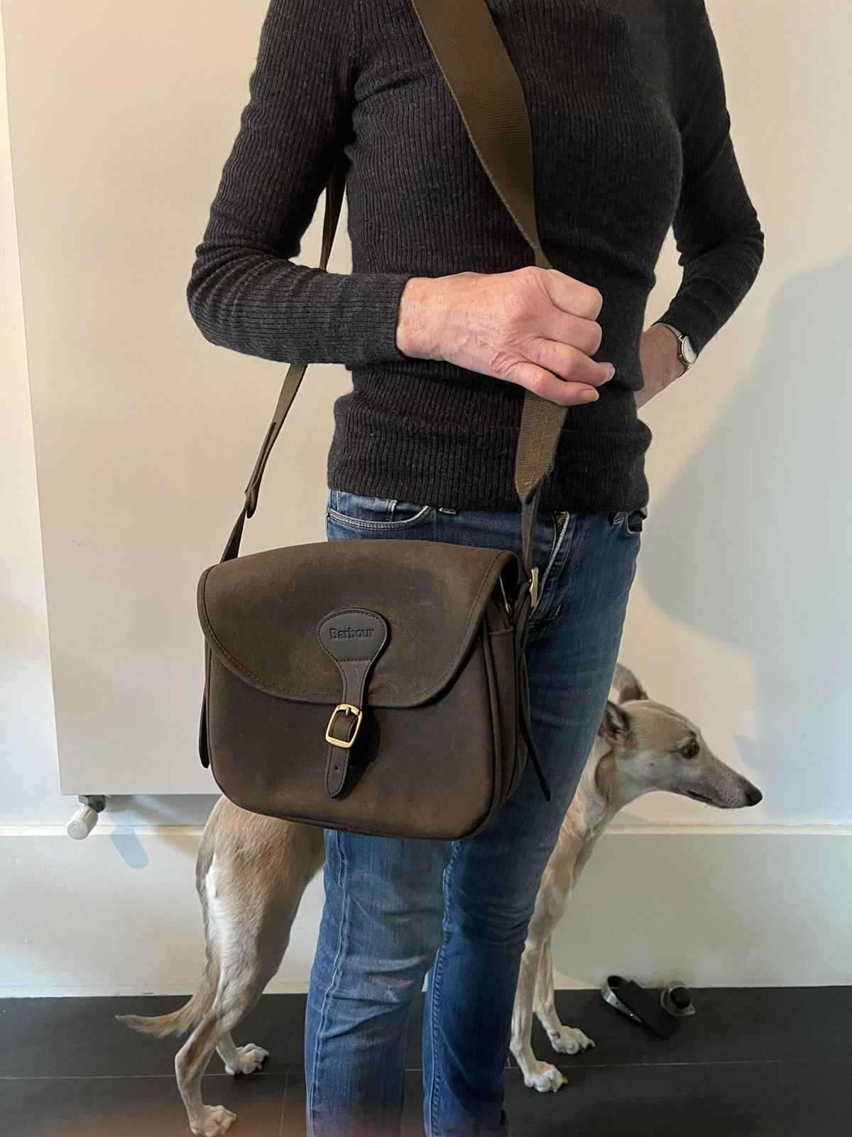 Barbour Barbour Wax Leather Cartridge Bag Grailed